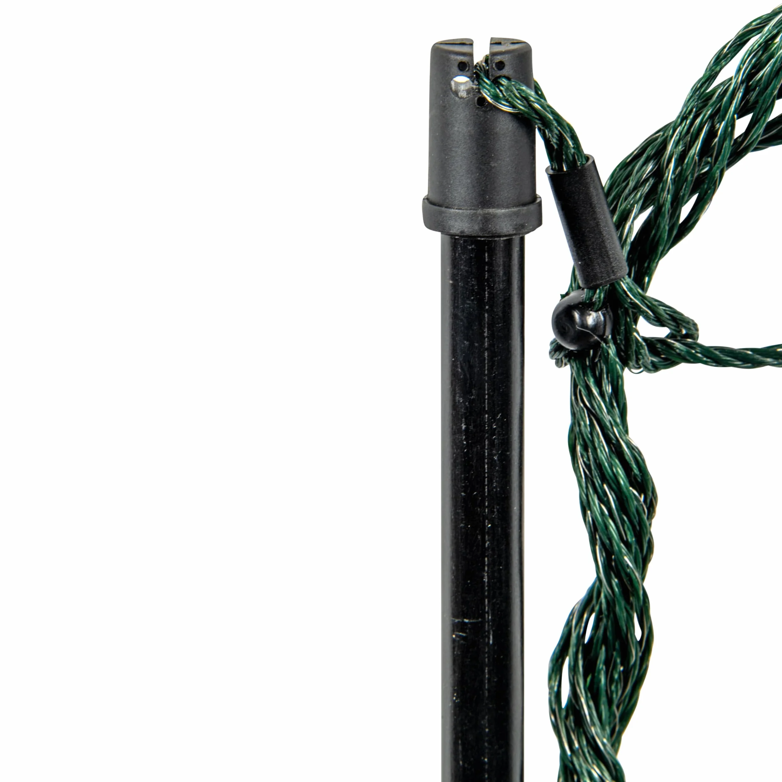 horizont Recinto per cani strongLine 110, 9 pali in fibra di vetro a doppia punta lunghi 25 m, alti 110 cm, tutto senza elettricità, recinto per cani da campeggio