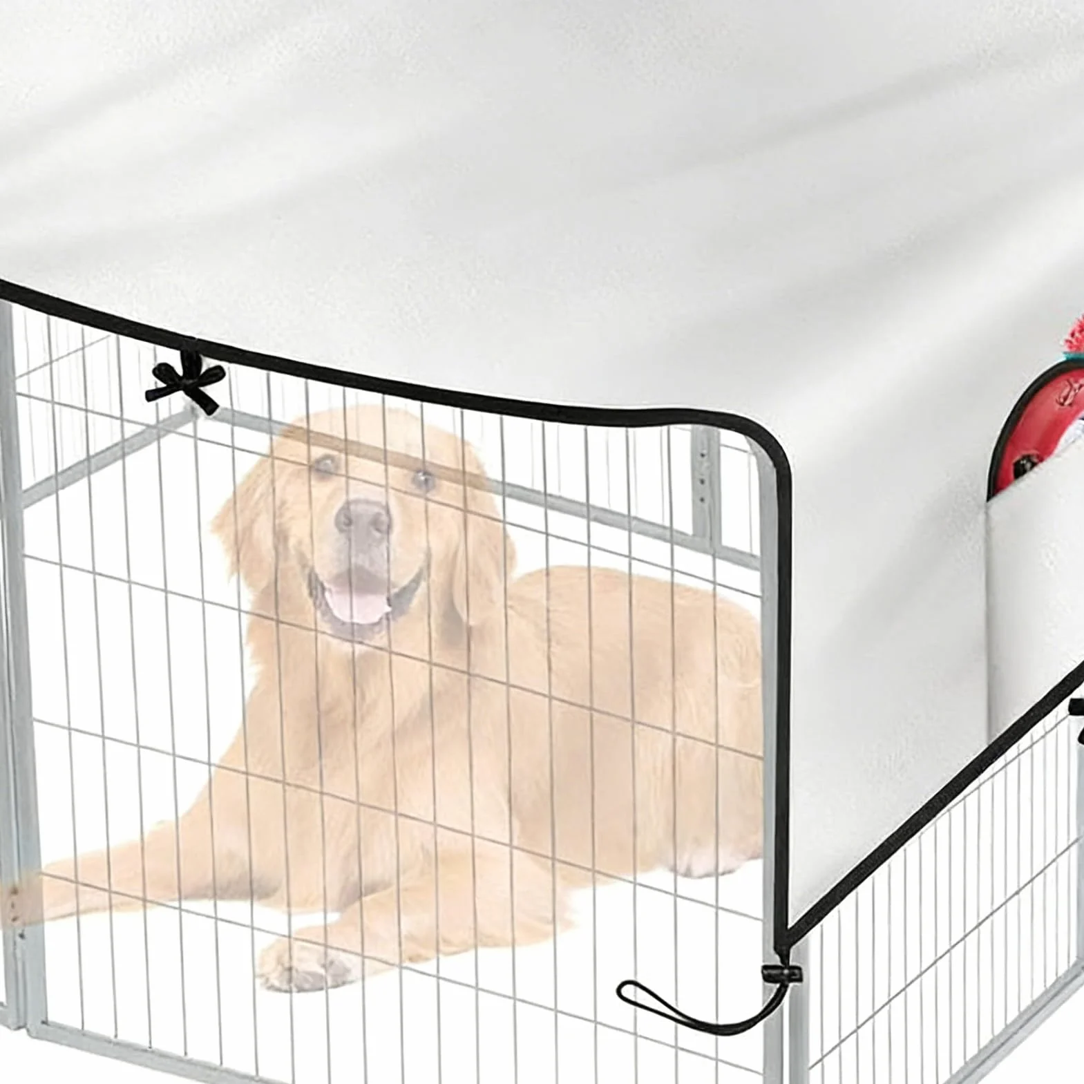 Copertura per cuccia per cani Oxford 210D impermeabile parasole UV antipolvere per recinzione privacy patio campeggio