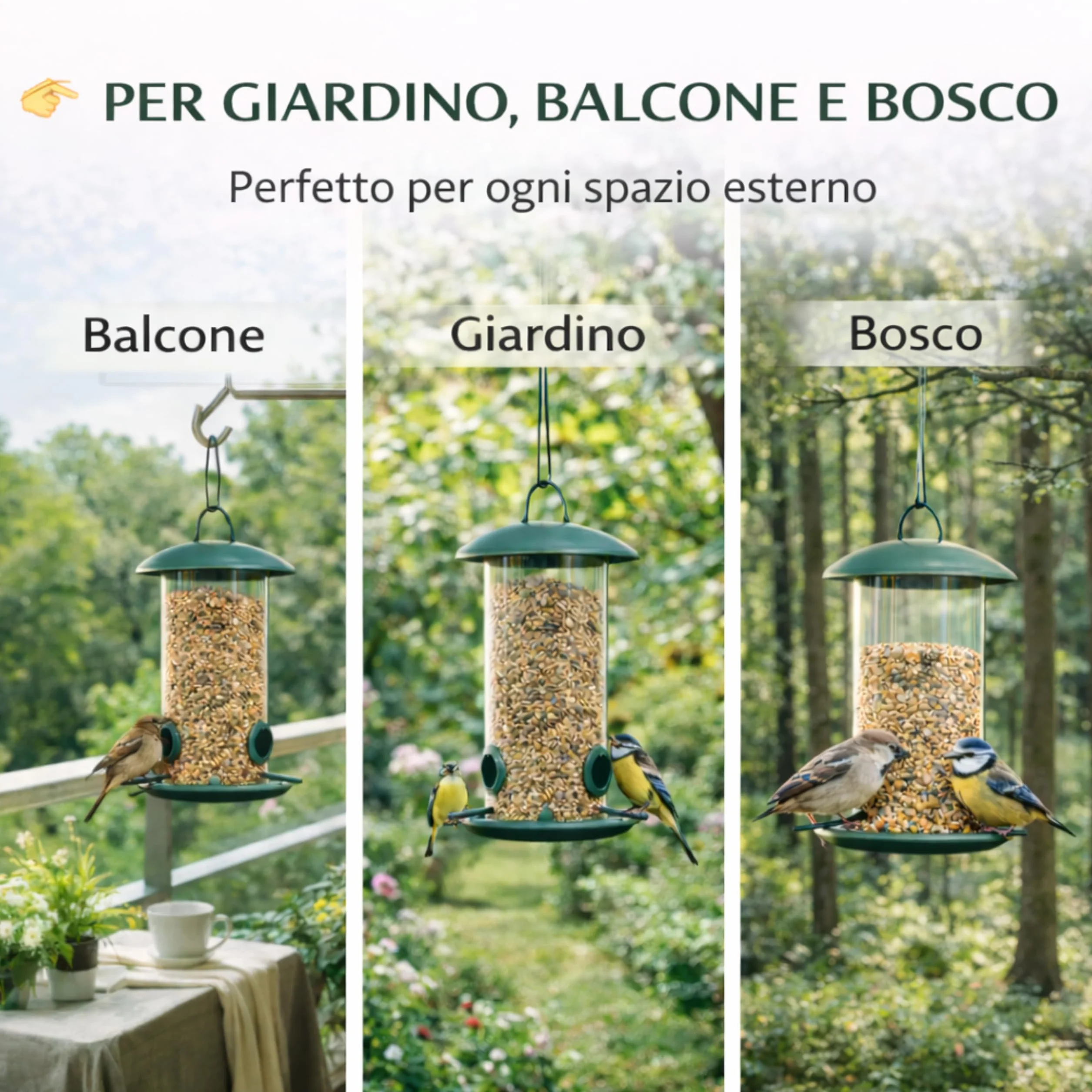 AGRI-CULTURA® | Mangime Uccelli Selvatici 800g | Miscela Semi e Granaglie Naturali per Tutti i tipi di Uccelli | Alimentazione Completa, Ideale per Casette e Aree Protette.