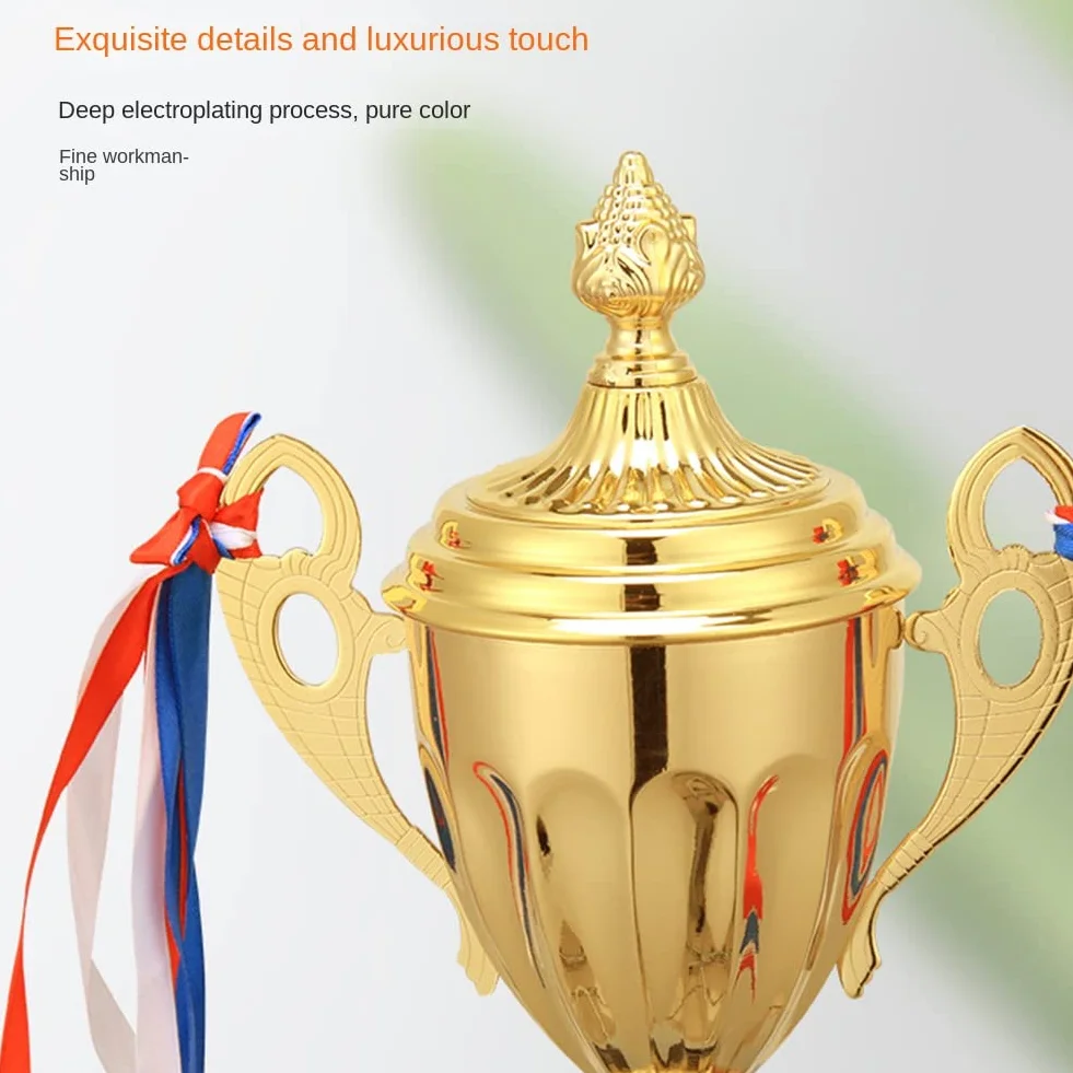 Gold Trophies Cup Football, Coppa Trofeo per Bambini, Decorazione Coppa Premio, Trofeo d'Onore per di Basket e Calcio in Sportivi, Regalo per Uomini e Donne, 29 cm