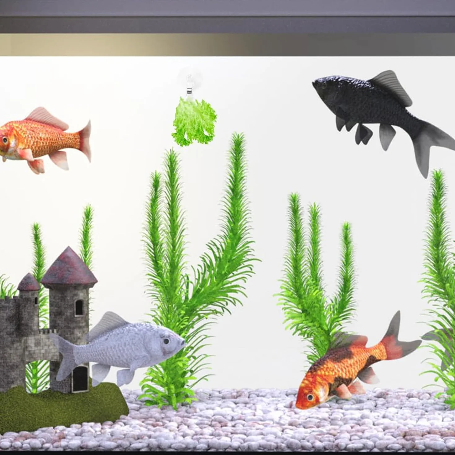 MEISO 10 Pezzi Ventose per Acquario, Clip per Alimentazione Acquario, Confezioni di Ventose per Acquari, Strumento per Alimentazione Vasche di Pesce Acquari
