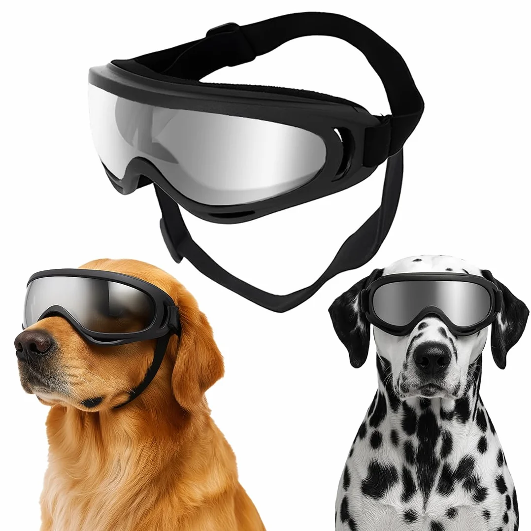Occhiali da Sole per Cani, Protezione UV, Occhiali Cane, Occhiali Moto cane, Adatti per Cani di Piccola Taglia