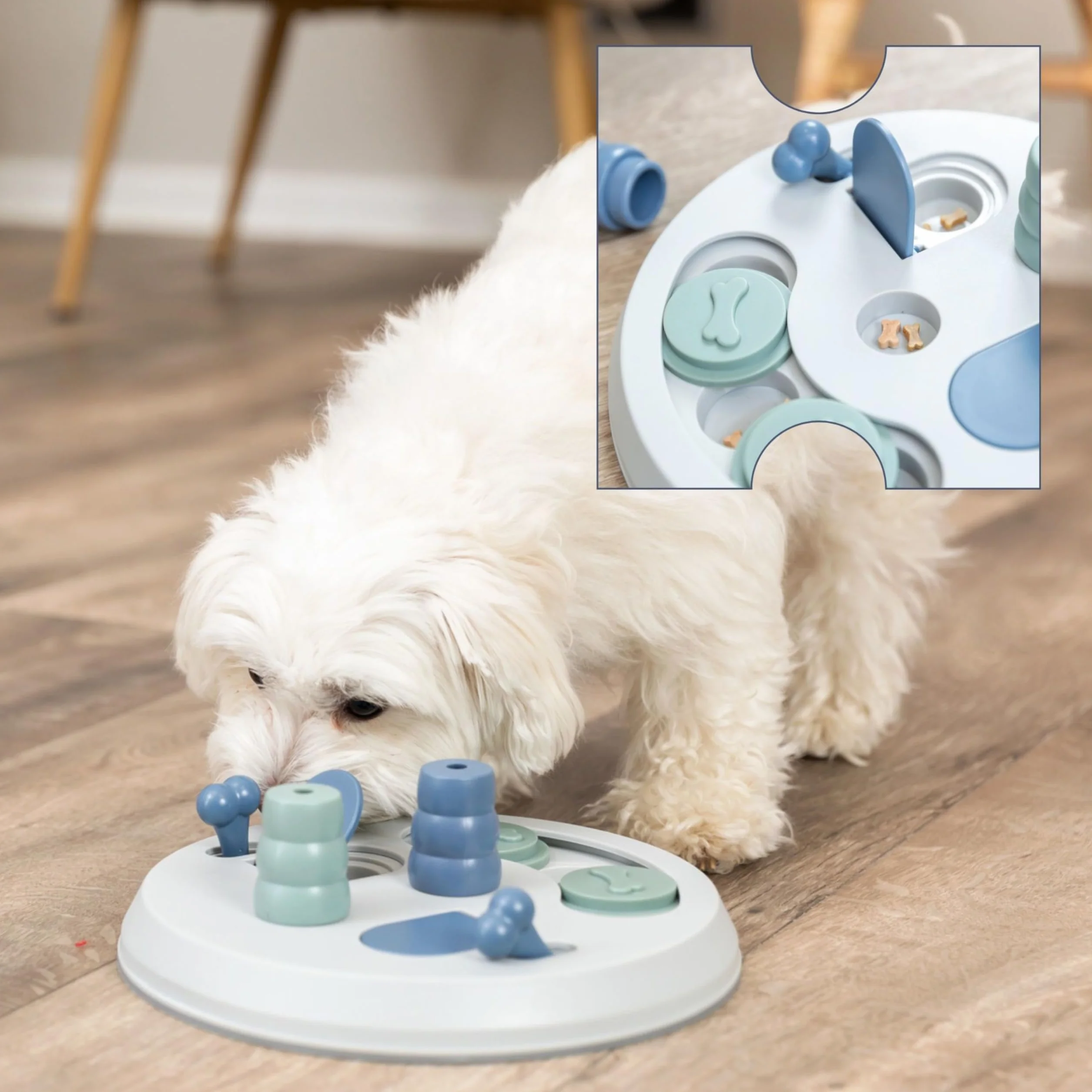 TRIXIE Dog Activity Flip Board – giocattolo intelligente interattivo per cani – stimola il problem-solving, l'arricchimento mentale & la curiosità naturale – ø 23 cm