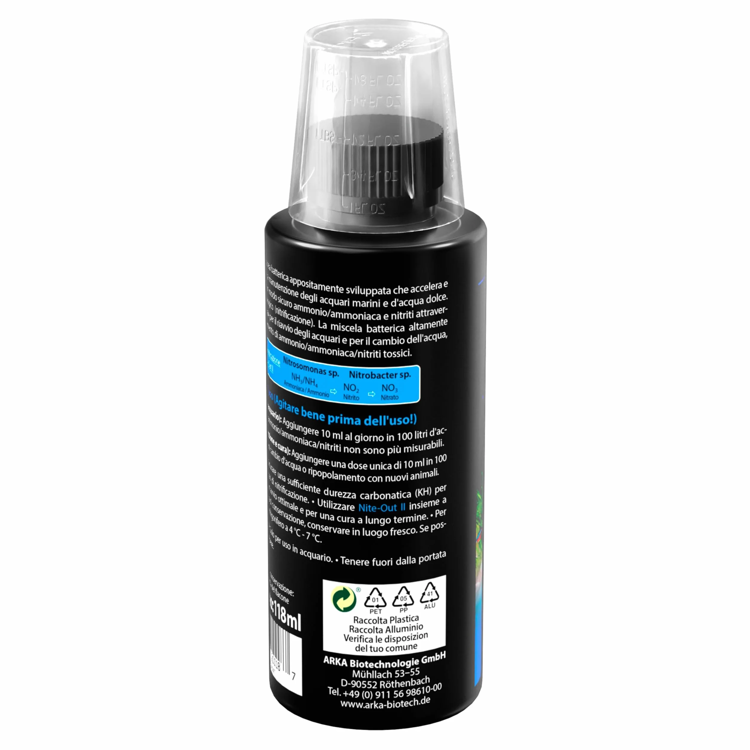 Batteri avviamento acquario – MICROBE-LIFT Nite-Out II 473 ml – per nuovi allestimenti, cambi d’acqua e inserimento pesci – riduce ammonio e nitriti – attivo subito, biologico e sicuro – ARKA