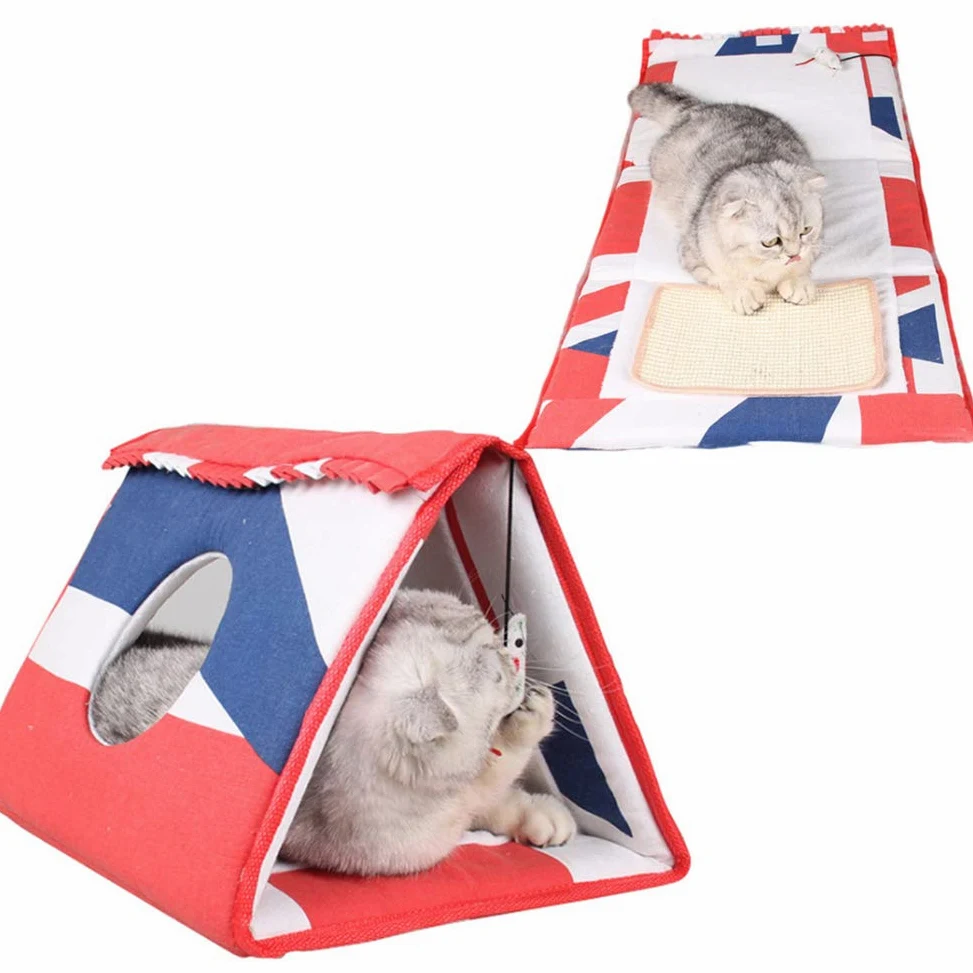 Giochi per Gatti Giochi per Gatti Gioca A Tunnel, Gioca A Nascondino, Tappetino per Graffi di Gatto, Collezione di Graffi di Moquette in Sisal con Giocattolo Appeso per Gattini
