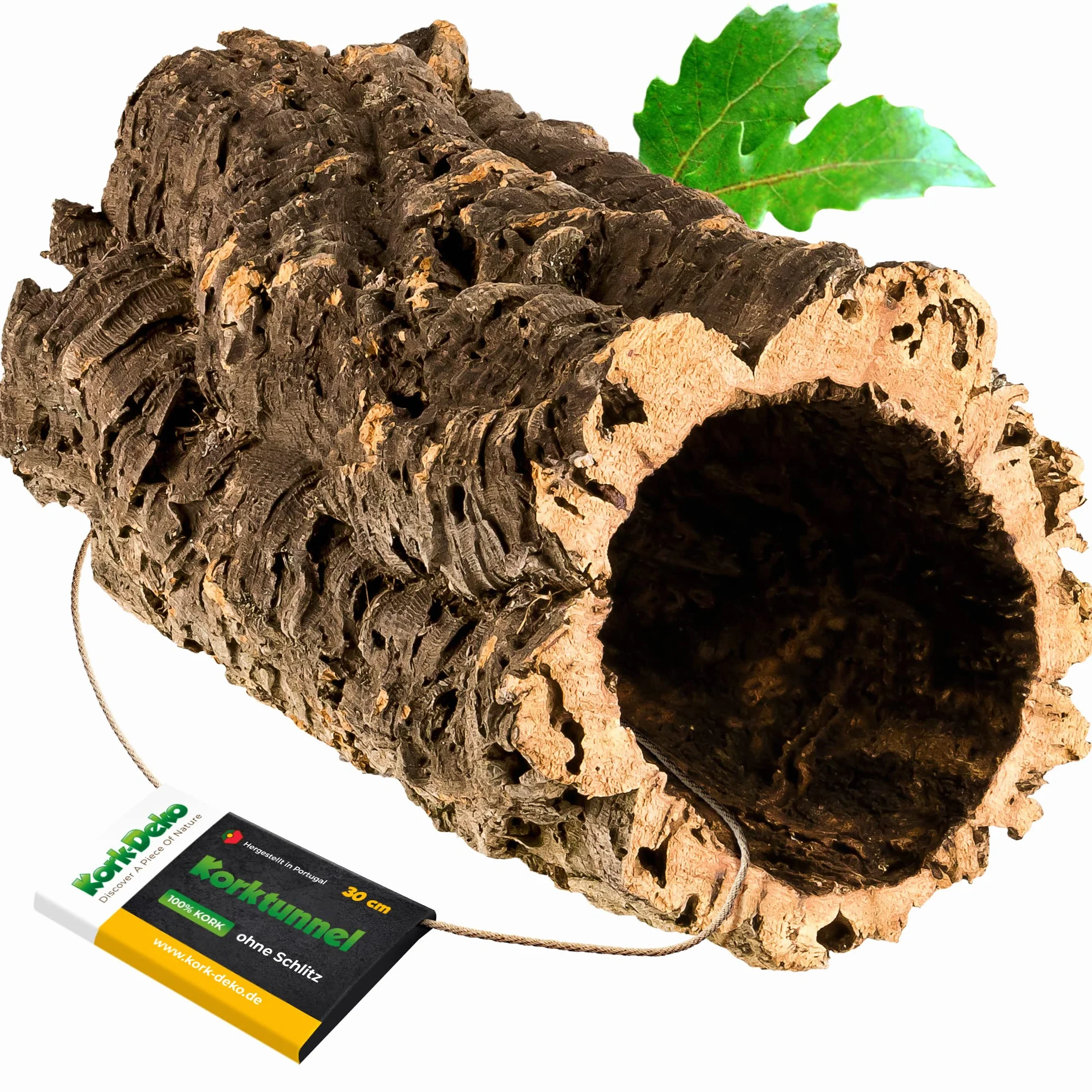 Kork-Deko Corteccia di Sughero: Tubi Sughero, 30 cm, Altezza Interna 11-14 cm Circa