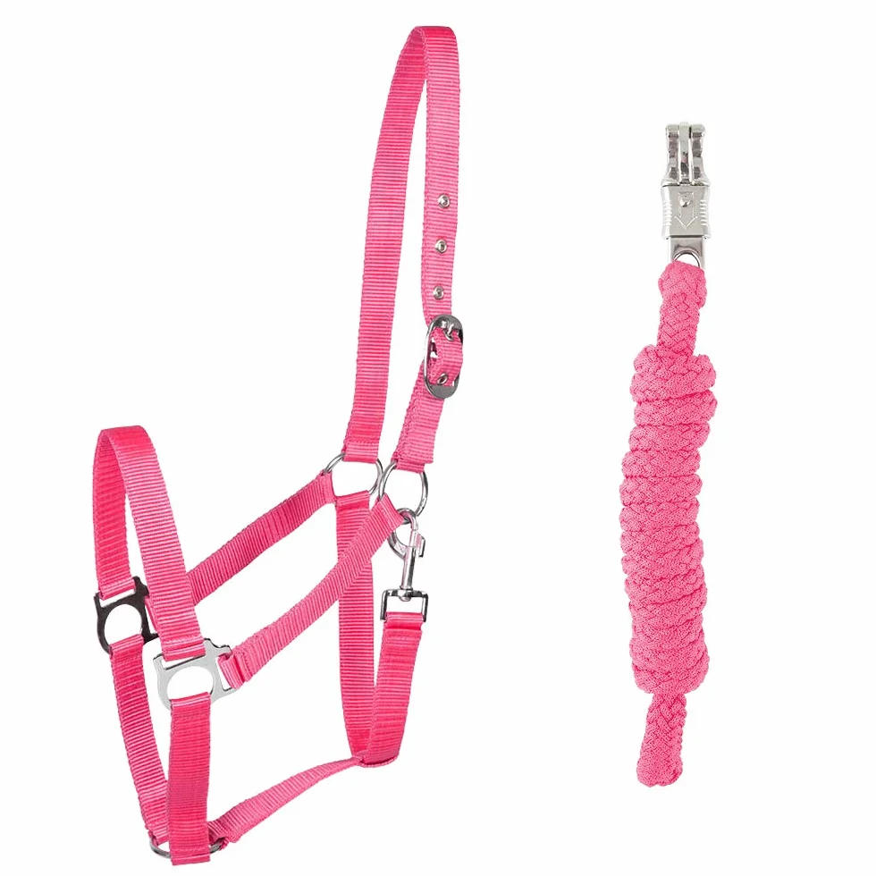 PFIFF 102931 - Set di cavezza e maglia con cavezza in plastica, colore: Rosa
