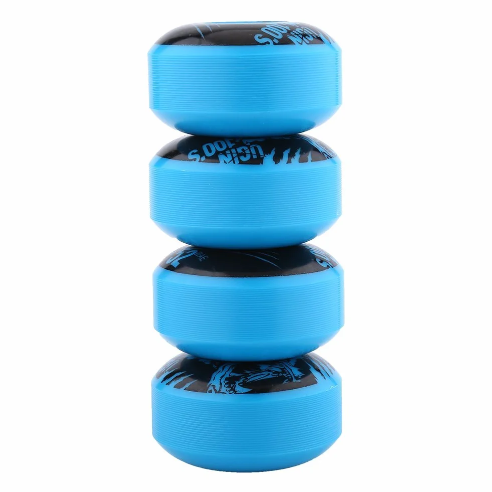 Alomejor 4 Pezzi Set di Ruote per Longboard 52mm x 30mm Ruote da Skateboard per Classic PU Cruiser Longboard Durevoli da Esterno