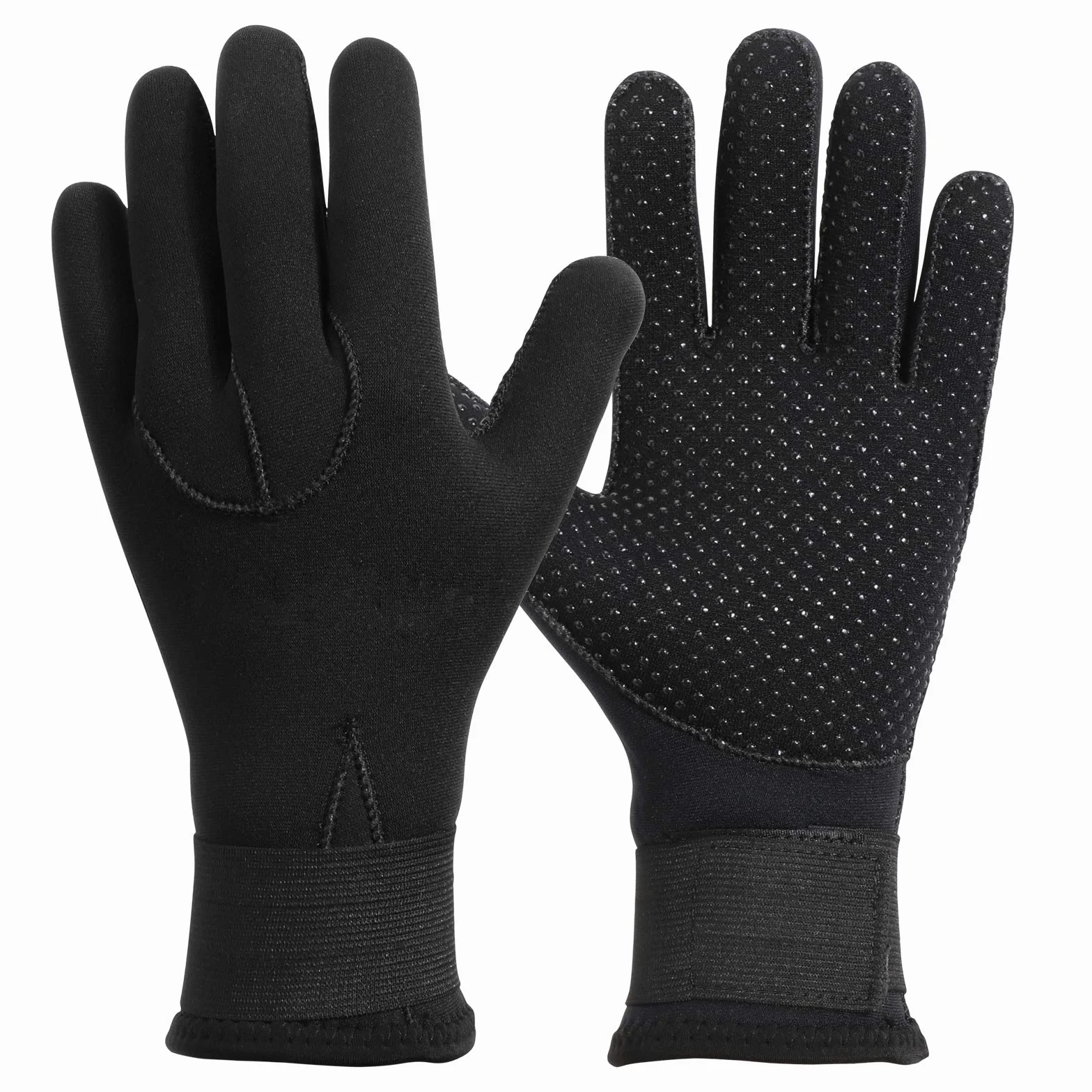 QKURT Guanti in Neoprene, 3mm Tropical Gloves High Stretch Gloves per uomini donne immersioni, surf, kayak, snorkeling, vela, canottaggio