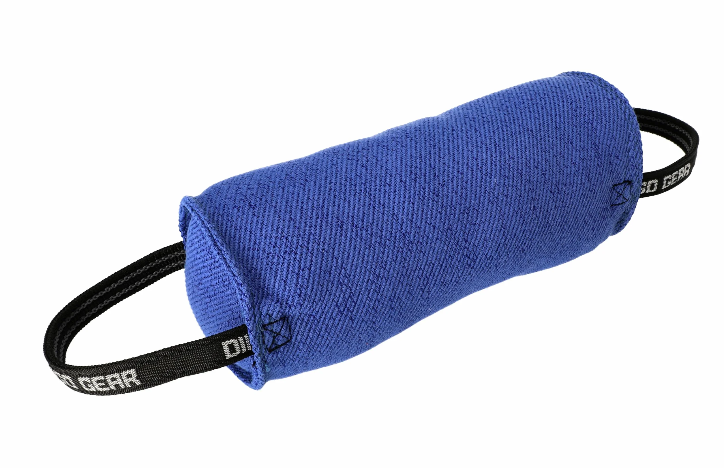 DINGO GEAR Berta Tug Toy a forma di caramella per addestramento al morso, IGP, Fetch, Prey Drive, obbedienza, sport per cani, rimorchiatore in materiale francese con 2 manici, blu (S00097)