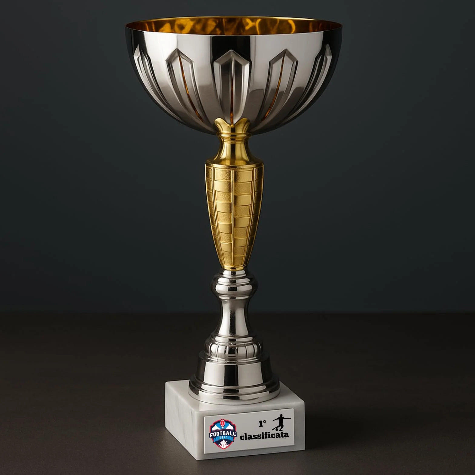 D&Vlab Coppe Trofei Personalizzati Premiazioni con Targhetta Inclusa per 1º‑2º‑3º 4° 5° Posto 39 36 33 29 28 cm – Ideali per Sport, Eventi, Fantacalcio, Calcio, Tennis, Padel, Bigliardo e Giochi