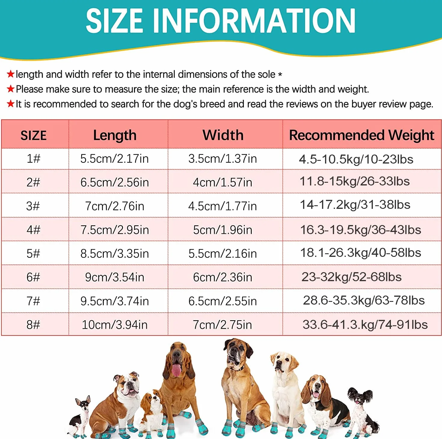 Stivali per Cani 4pcs Scarpe Traspirante Antiscivolo con Cinghie Regolabili Riflettenti Piccola Media