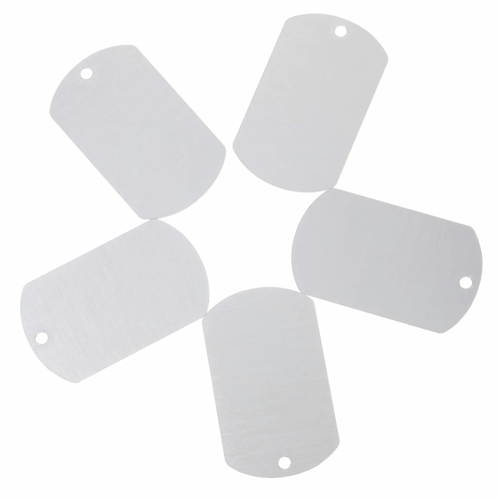 ifundom 3 Set Tag Di Identificazione Del Cane Targhetta Identificativa Per Animali Domestici Etichetta Cucciolo Tag Del Cane Tag Id Cani Gatti Silver Alluminio 20 Pezzi*3