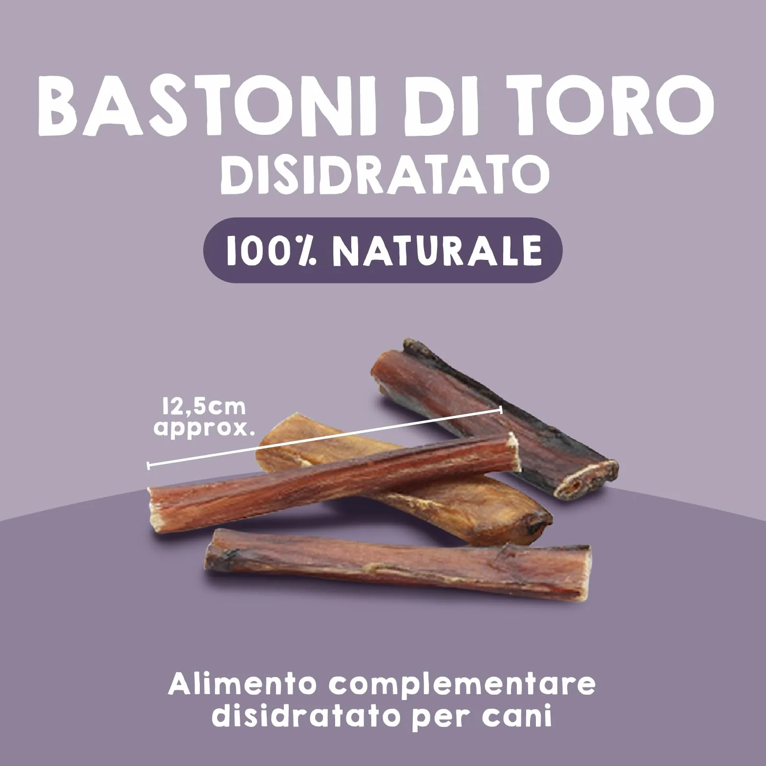 MAIKAI Nervo di Bue Snack 100% Naturali per Cani Tutta le Età + Premietti per l´Addestramento Cuccioli 10 Pezzi Dieta BARF + Bastoncini Ossa Ideali per i Denti - Regali Per Cani