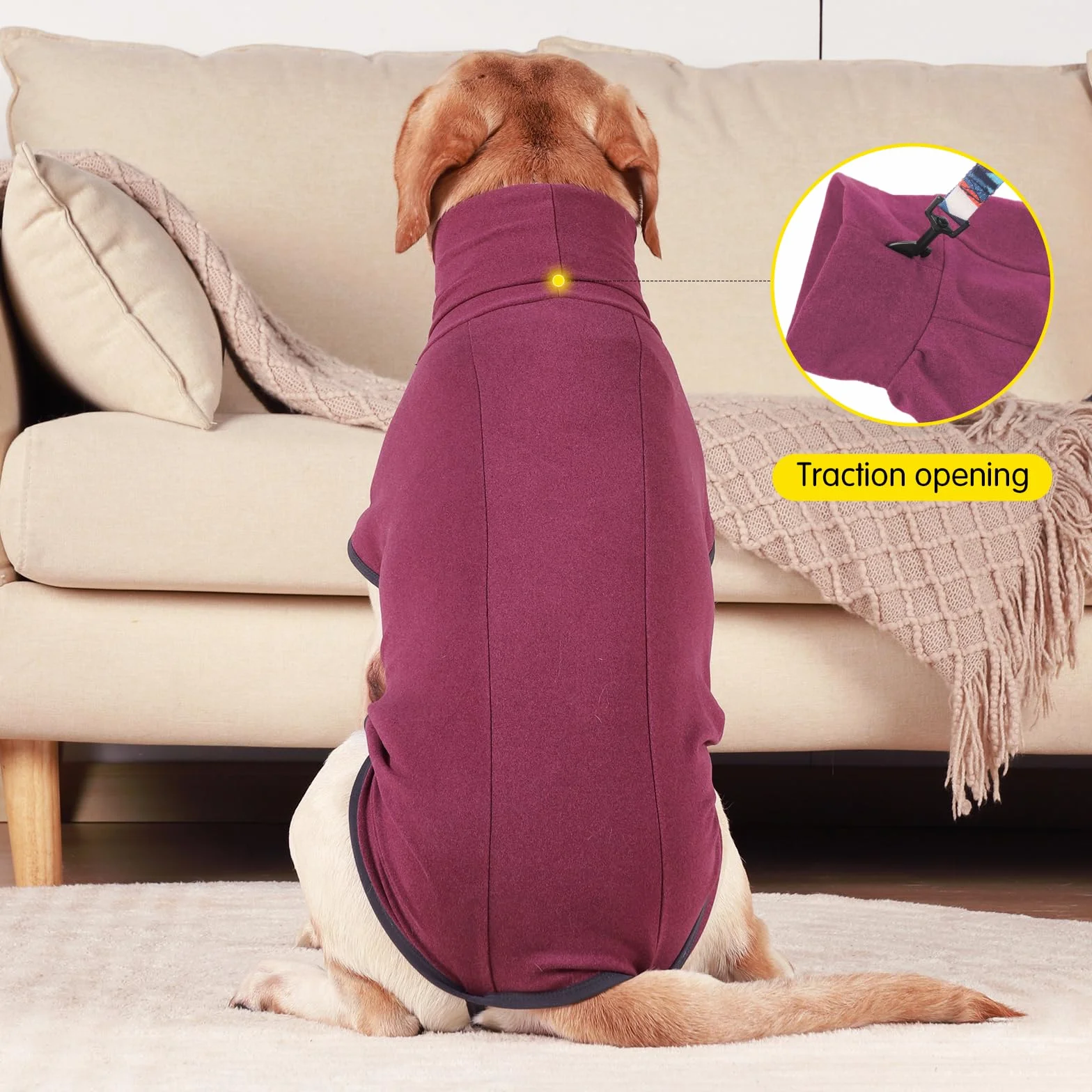 Felpa per cani Gilet in pile elasticizzato Pullover caldi taglia piccola media Abbigliamento invernale per interni ed esterni