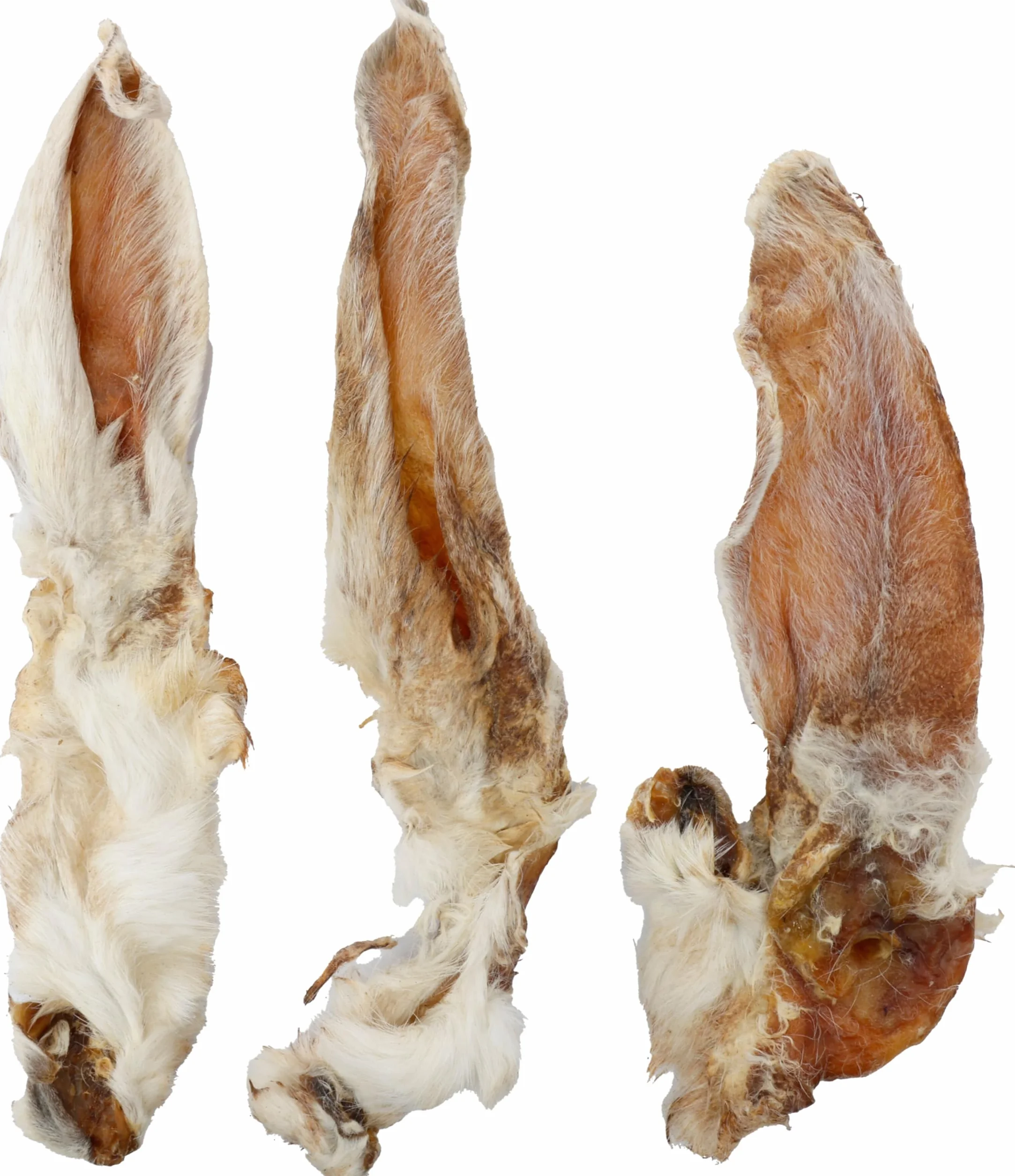 Bastoncini per cani – Orecchie di coniglio – 200g – con pelo – supporto naturale per denti e digestione