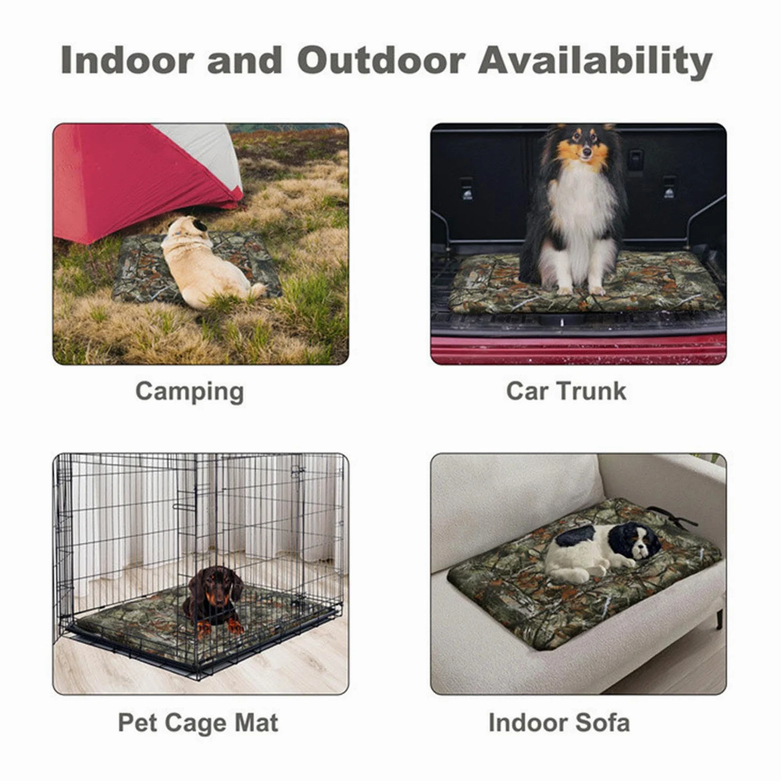 Viaggio Per Cani Tappetino Impermeabile Arrotolabile Trasportino e Cuscino | Tessuto Oxford Portatile Per Interno Esterno Auto Campeggio Trasportino Canile Spiaggia Picnic Gita