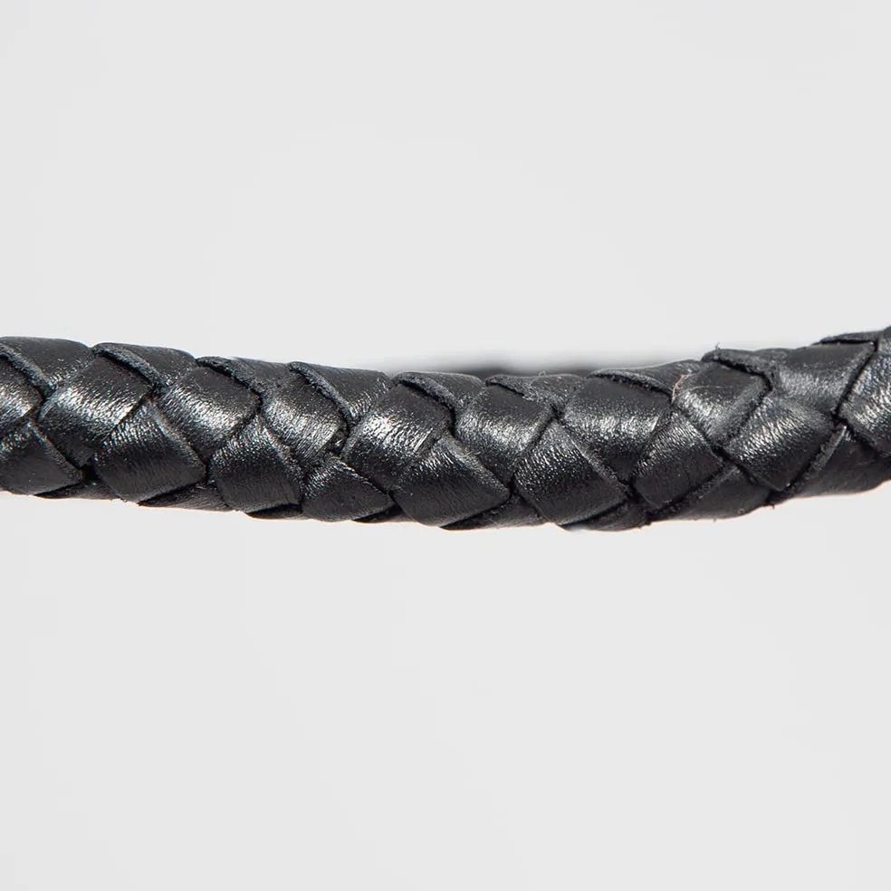 PFIFF 102922 Trenza - Cavezza in Pelle, Intrecciata, Colore: Nero