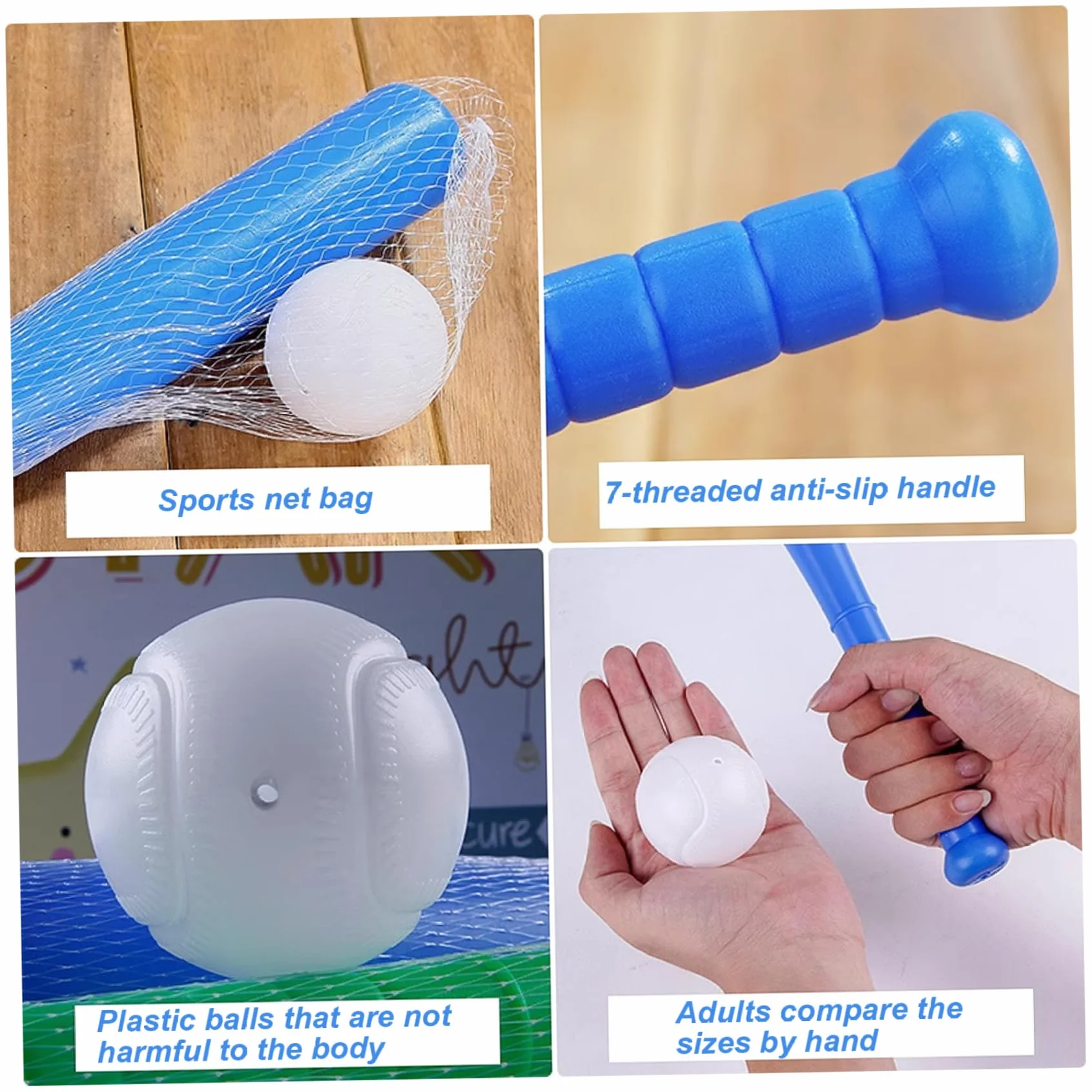 Mazza da baseball in plastica 17 pollici per bambini giocattoli sportivi all'aperto al coperto