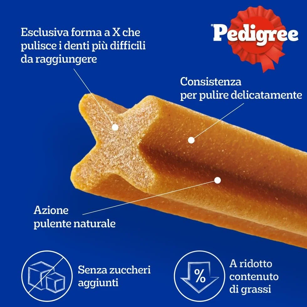Pedigree Dentastix Snack per la Igiene Orale (Cane Piccolo 5-10 kg), 110 g 105 Pezzi - 15 Confezioni da 7 pezzi (105 Pezzi totali)