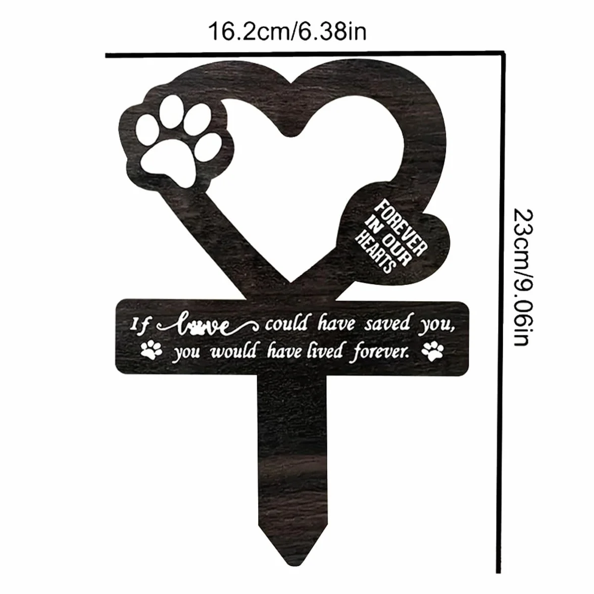 Targa commemorativa per Cane palo per Targa commemorativa per Cane palo per Targa in Acrilico Impermeabile per Tomba Targa commemorativa per Animali Domestici, palo commemorativo per la Tomba