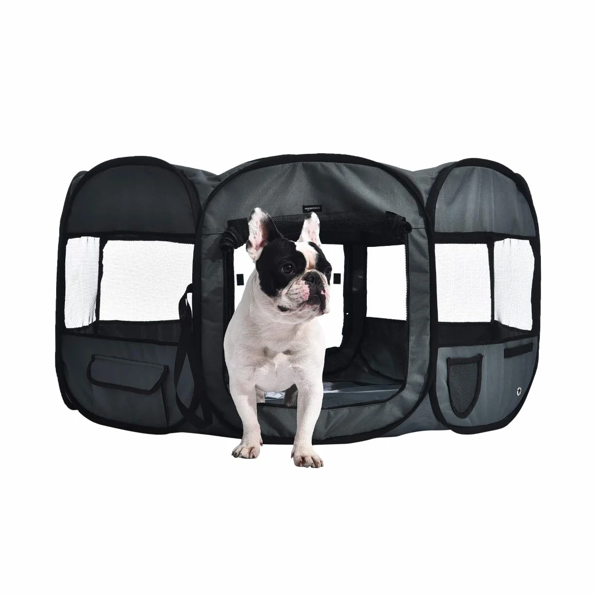Amazon Basics Ottagonale Recinto portatile per animali domestici 114 cm Grigio