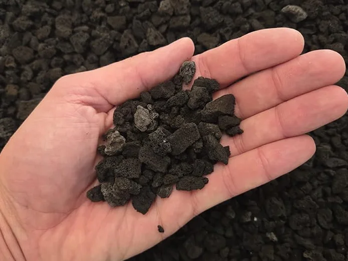 Lapillo vulcanico nero, lava vulcanica 5/10 mm (1 kg)