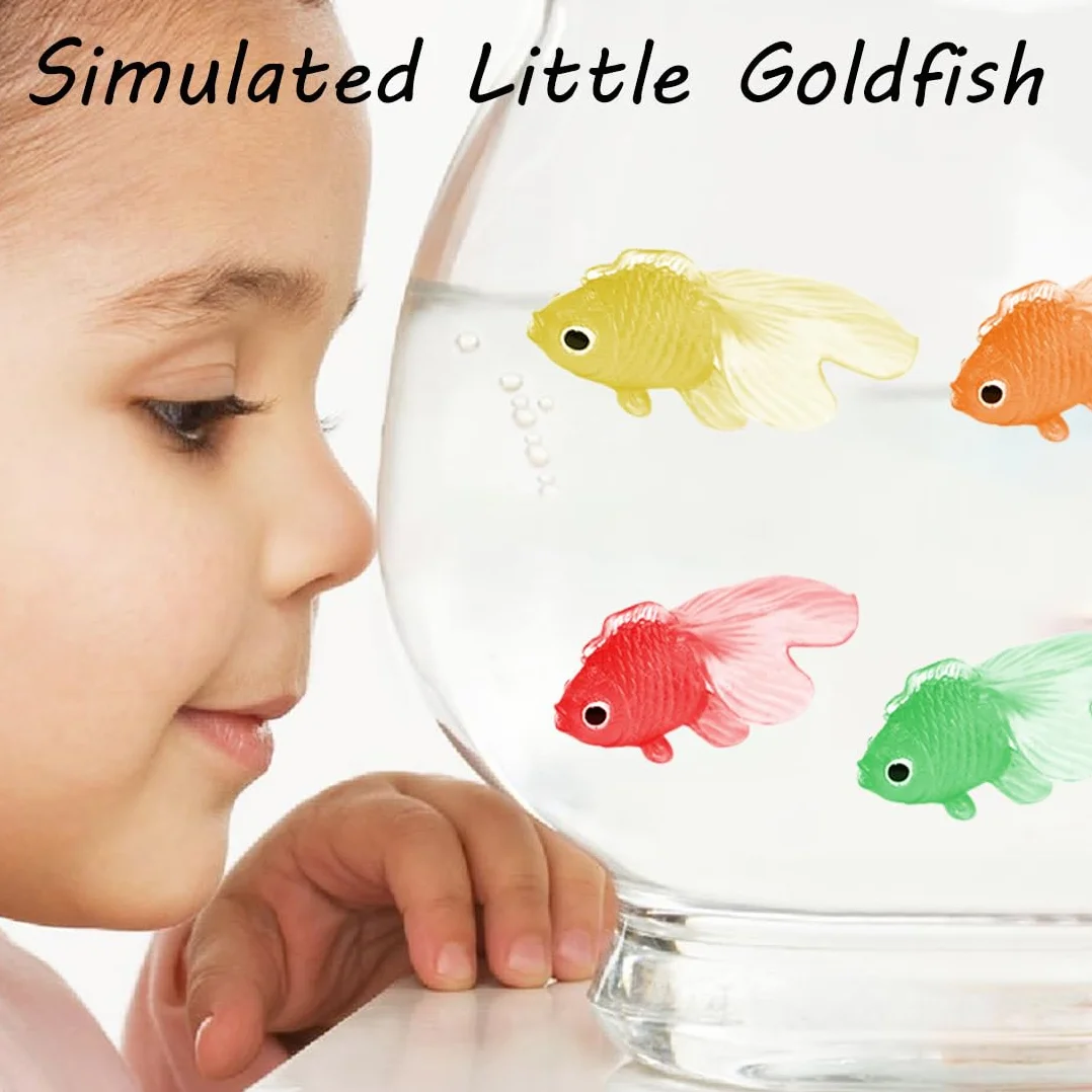 WeddHuis 21 Pesci di Plastica Piccoli Pesci Finti Tropicali Pesce Tropicale Figura in Movimentopesci Galleggianti Può Essere Sospeso non Girato Per la Decorazione di Acquari