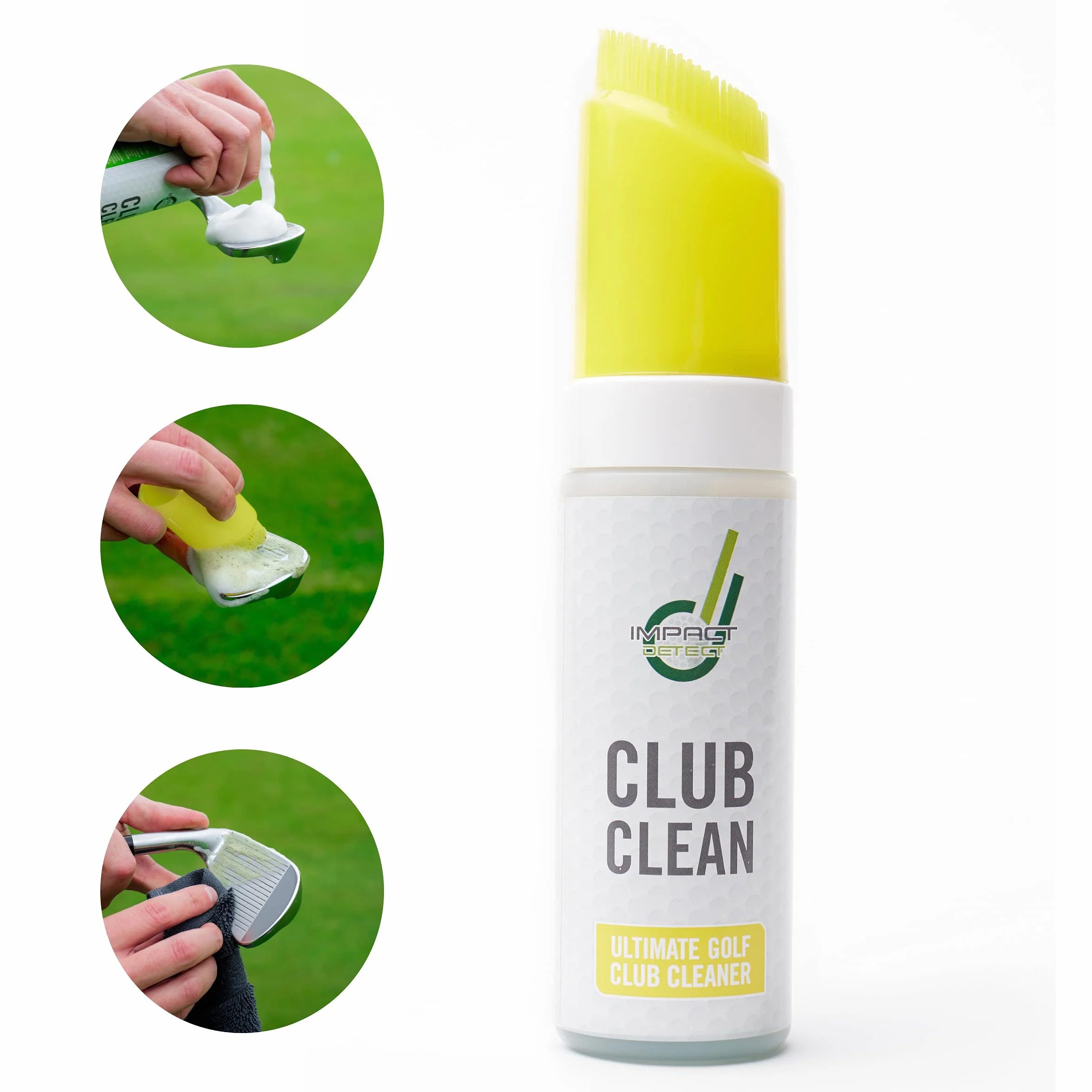 Club Clean Pulitore per Mazze da Golf Detergente schiumogeno Coperchio Spazzola da Golf