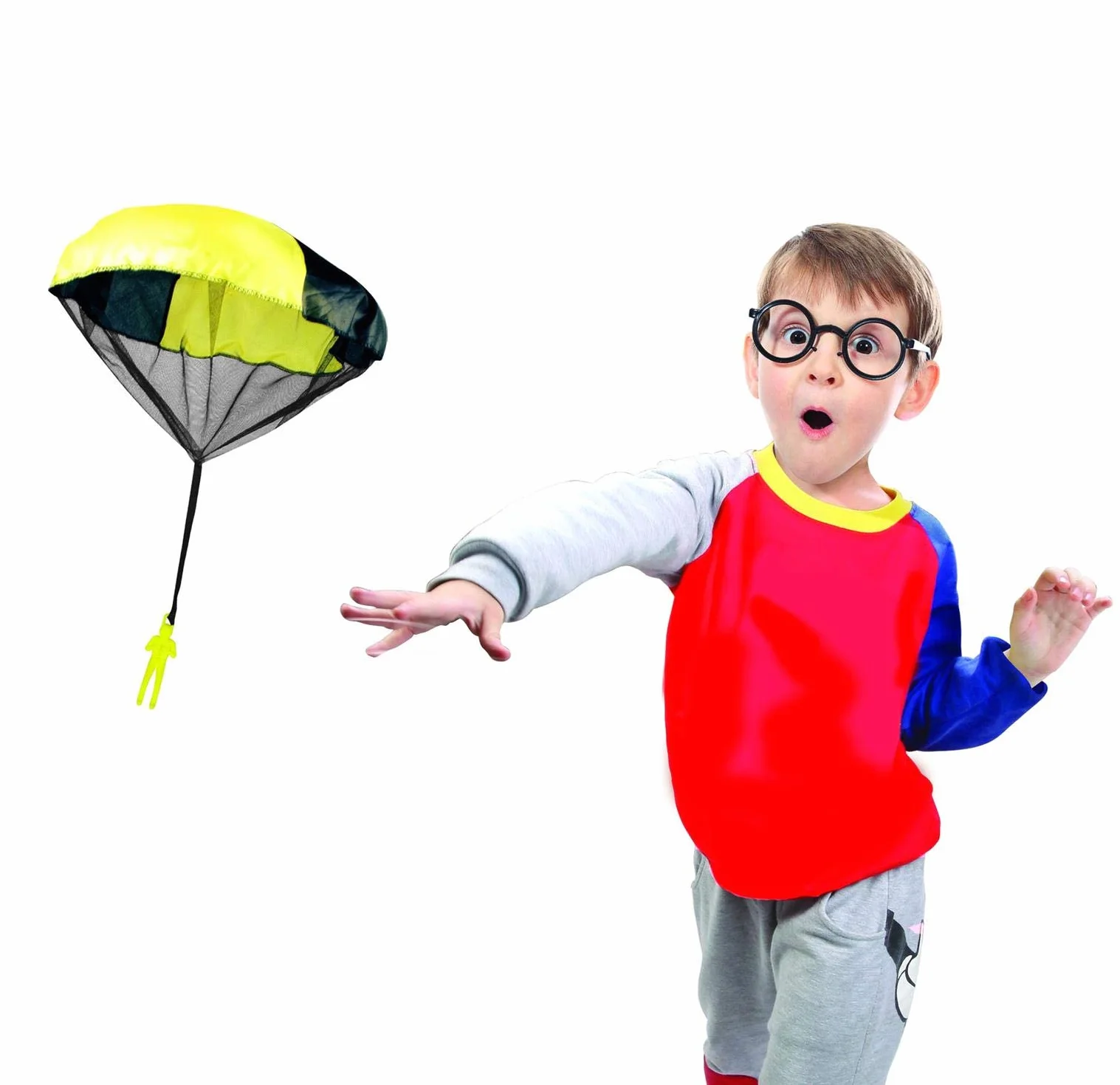 GÜNTHER FLUGSPIELE Parachute à lancer 46 cm couleurs assorties