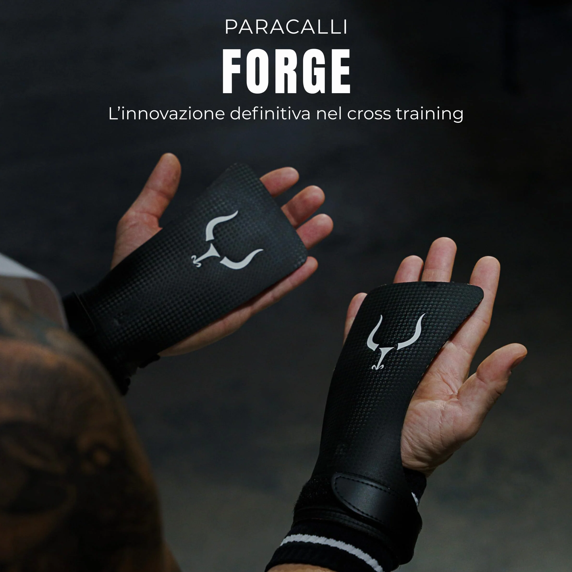Paracalli Crossfit Forge Fibra Di Carbonio Polsiere Guanti Uomo Donna Gym Gloves Grips Cross Training