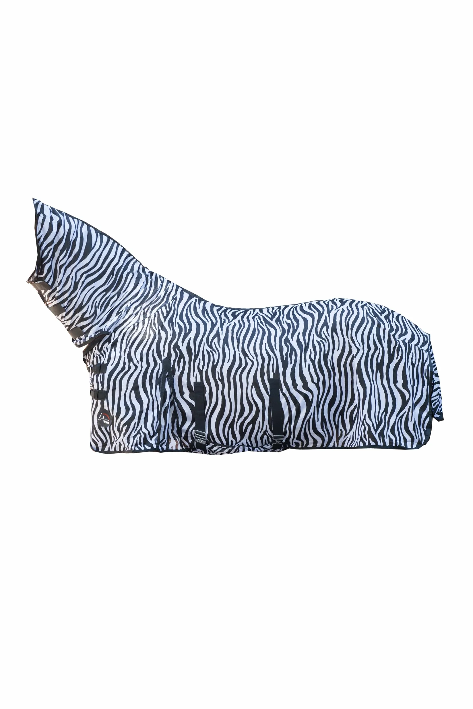 HKM Coperta per mosche con collo zebra, misura M