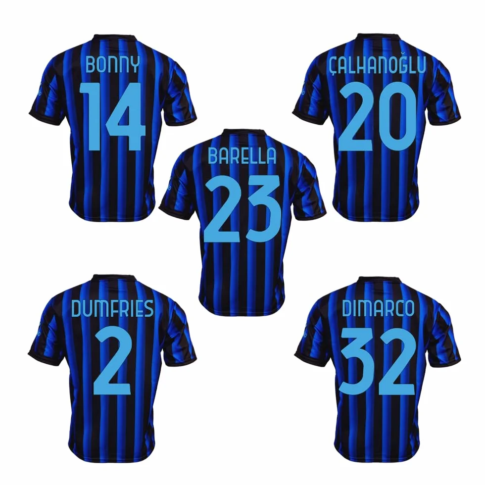 Inter Inter Milan Replica Maglia Home Kit Unisex - Bambini e Ragazzi (Pacco da 1)