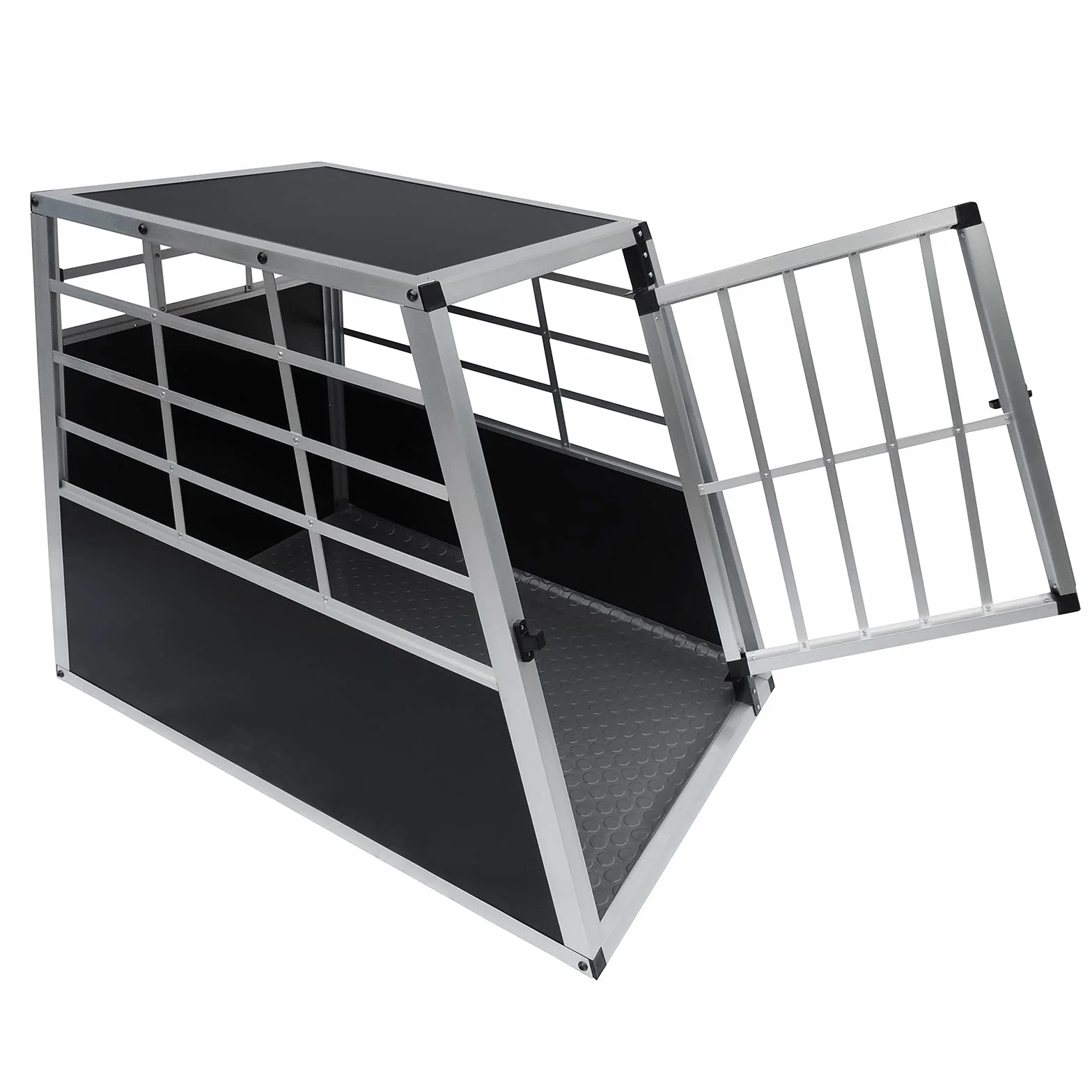 Monstershop - Gabbia Singola per Trasporto Cani e Animali per Bauli Macchine Autovetture - Grande