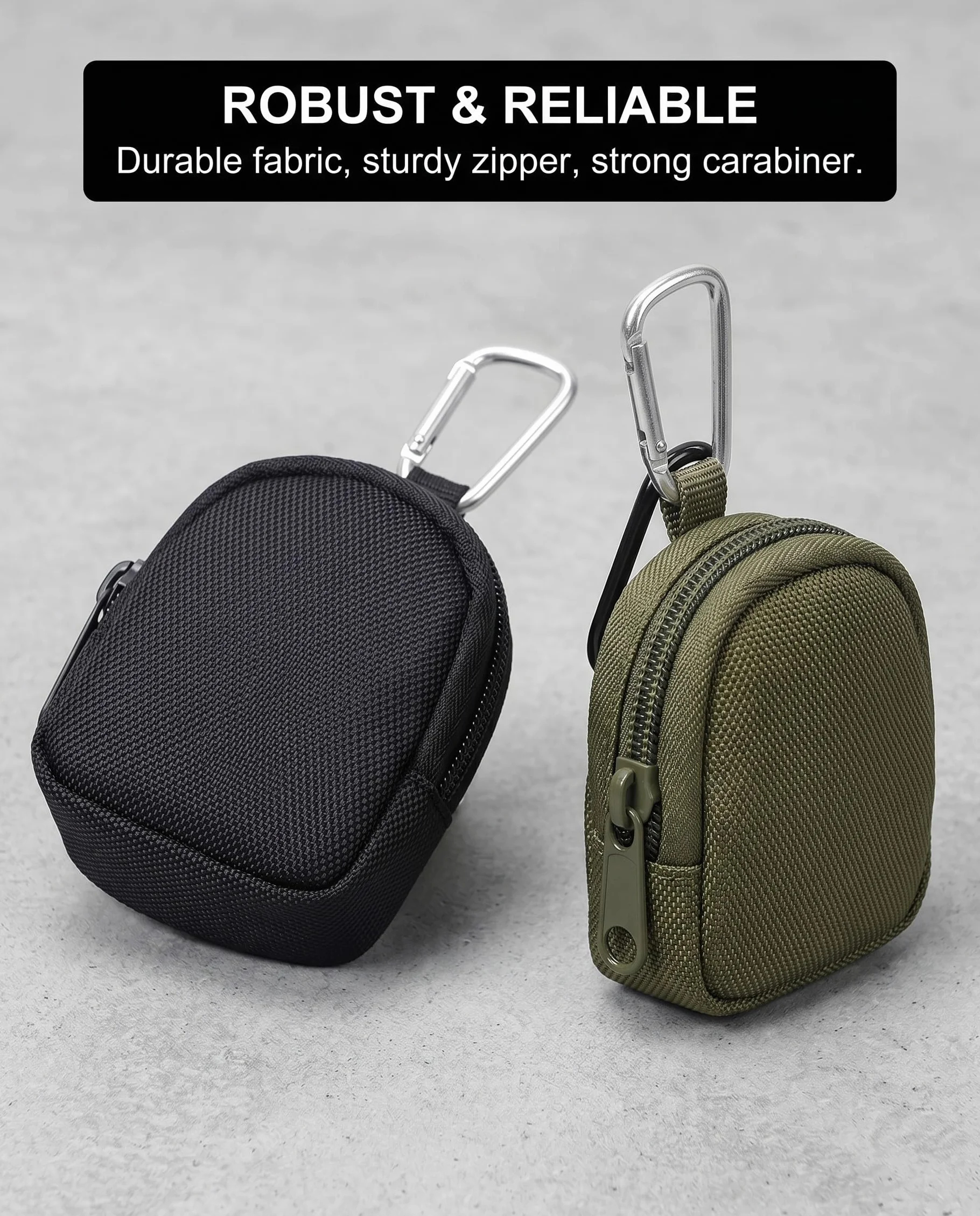 Borsa Addestramento Cane Set 2, Mani Libere con Moschettone, Nero e Verde Militare. Porta Premietti Robusto per Addestramento e Passeggiate Efficaci.