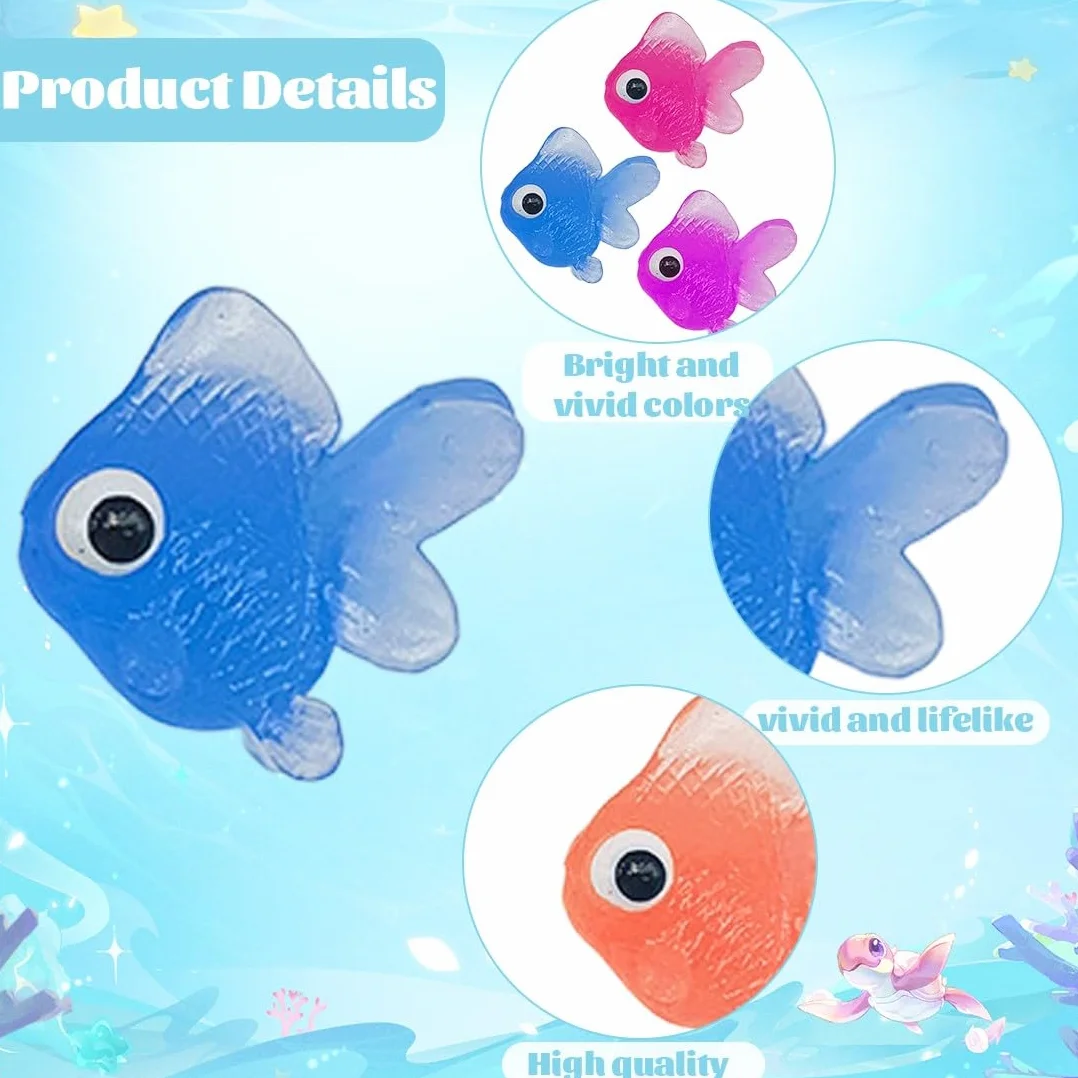 25 Pesci di Plastica Piccoli Pesci Finti Tropicali Pesce Tropicale Figura in Movimentopesci Galleggianti può Essere Sospeso Non Girato Pesci Finti per Acquario per la Decorazione di Acquari