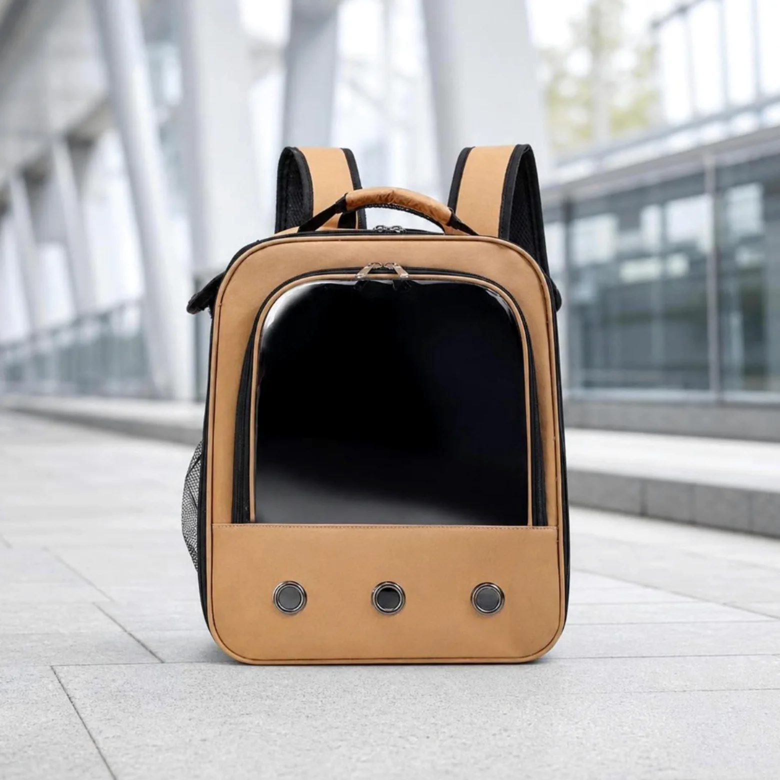 Zaino Trasportino Trasparente Zaino Porta Animali Portatile Borsa per Viaggiatori, Veterinario, Blu