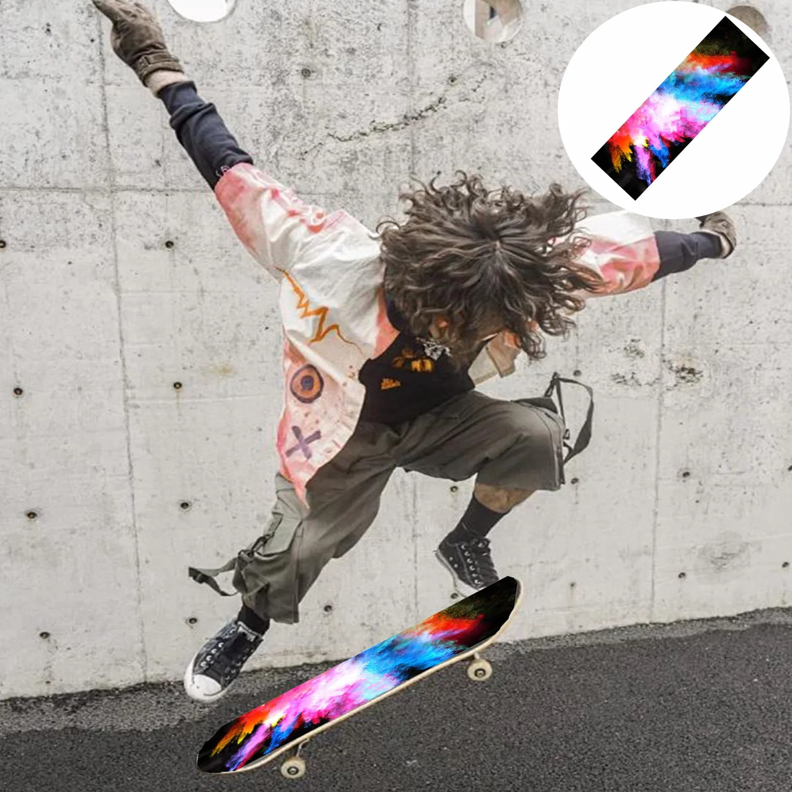 Griptape per Skateboard Carta Vetrata Antiscivolo Longboard Accessori