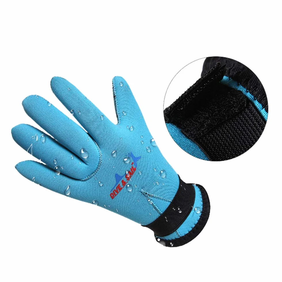 Guanti da muta in neoprene, 3 mm, per nuoto, immersioni, surf, sport acquatici, antiscivolo, caldi guanti per ragazzi e ragazze