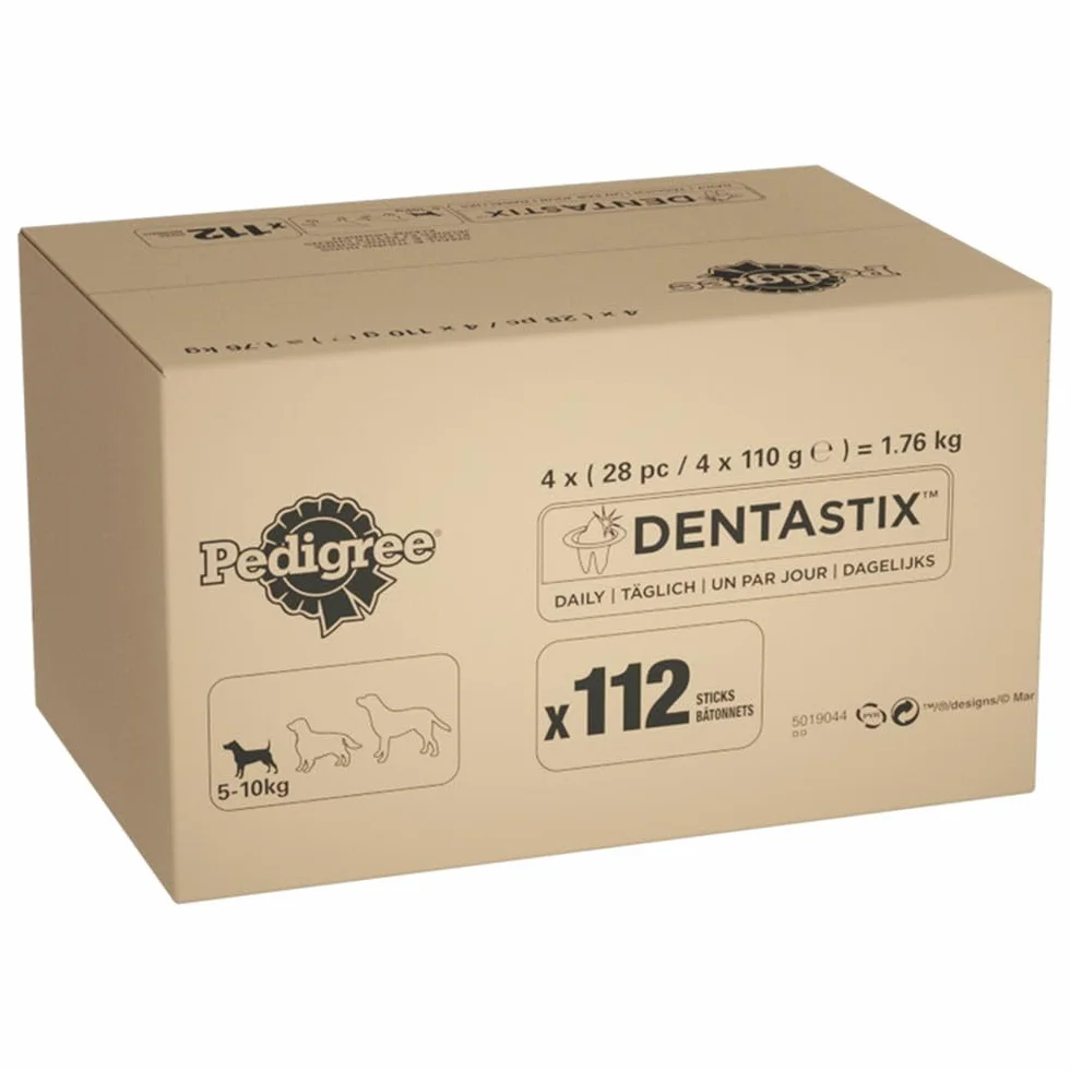 Pedigree Dentastix, Bastoncini per l’igiene Dentale Quotidiana del Cane (Etichetta in Lingua Italiana Non Garantita)