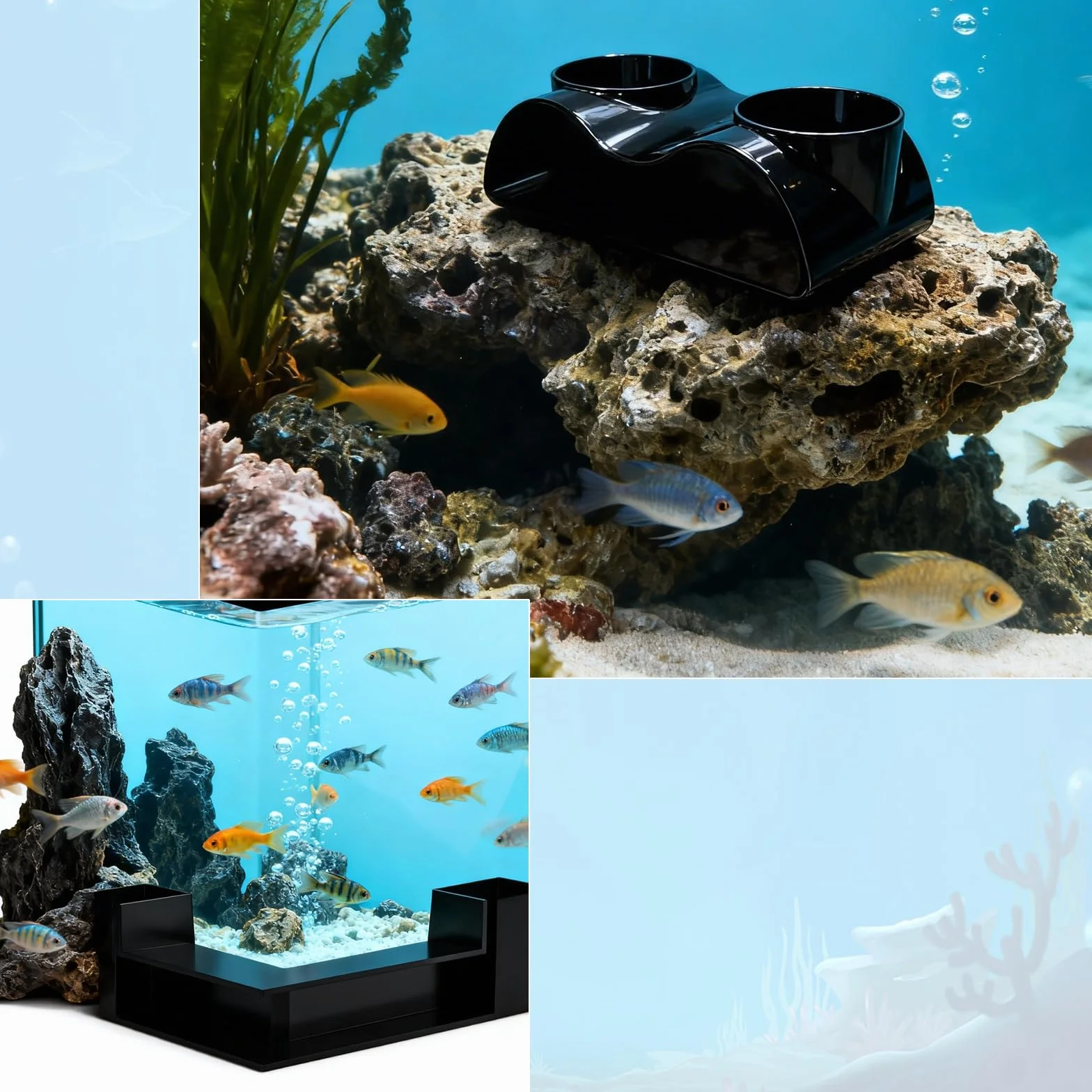 Tunnel Sotterraneo 2 Pezzi per Acquario, Tunnel Acquario Della Grotta di Gamberetti Sotterraneo Gamberetti Grotta con 2 ingressi per gamberetti di pesce