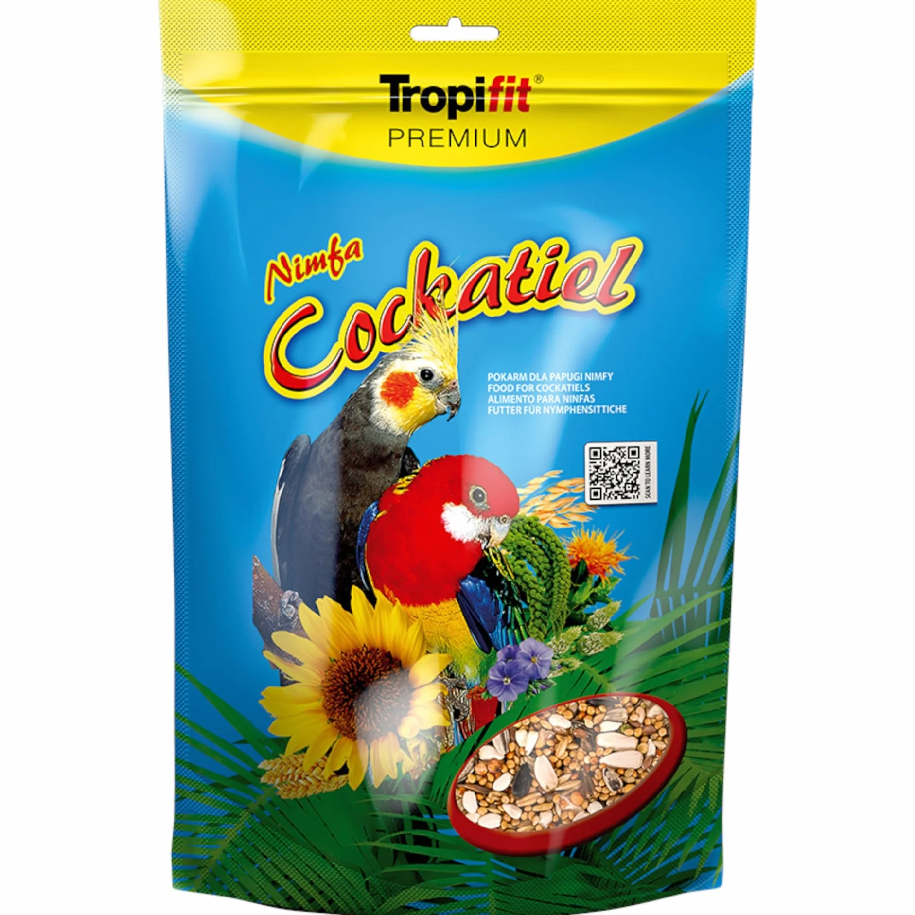 COCKATIEL 700g Misto di granaglie e semi per cacatuidi e pappagalli