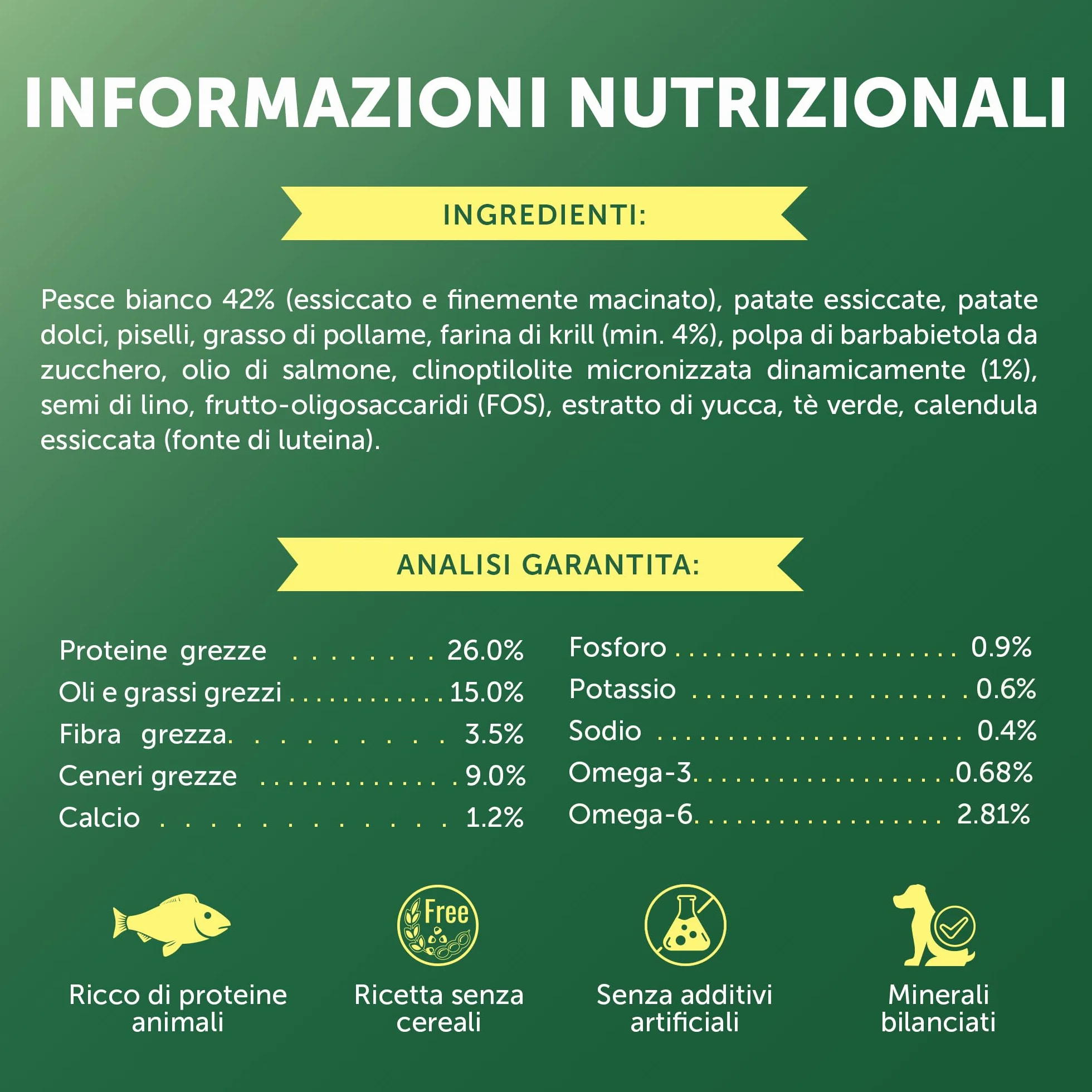 Nature’s Protection Superior Care Crocchette Cani ad Alto Contenuto Proteico - Cibo per Cani Junior Bianchi Ipoallergenico con Pesce Bianco - Omega 3 e 6 - Contro le Macchie da Lacrimazione (1,5 kg)