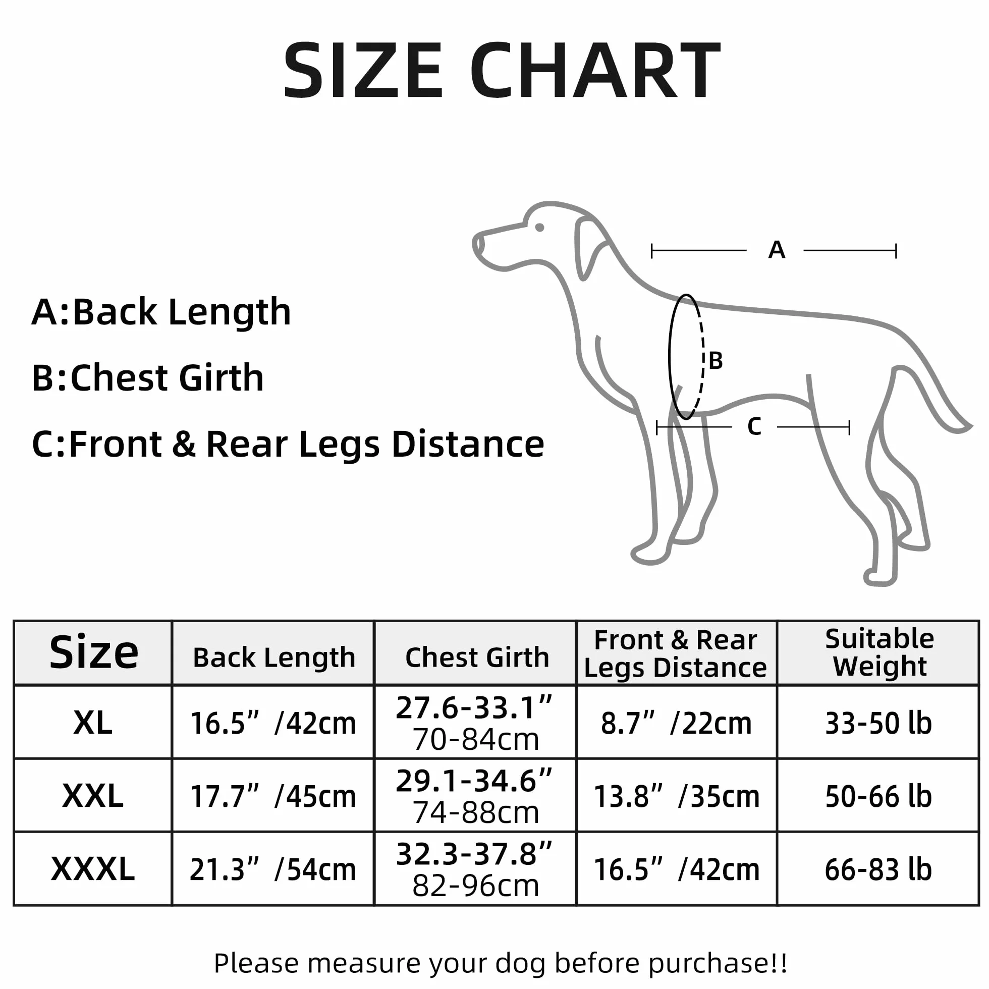 Imbracatura da trasporto per cani di grandi dimensioni, zaino per cani anziani, per lesioni articolari, artrite, scale su e giù, passeggiate paralisi, XXXL per cani da 29,9 a 37,6 kg