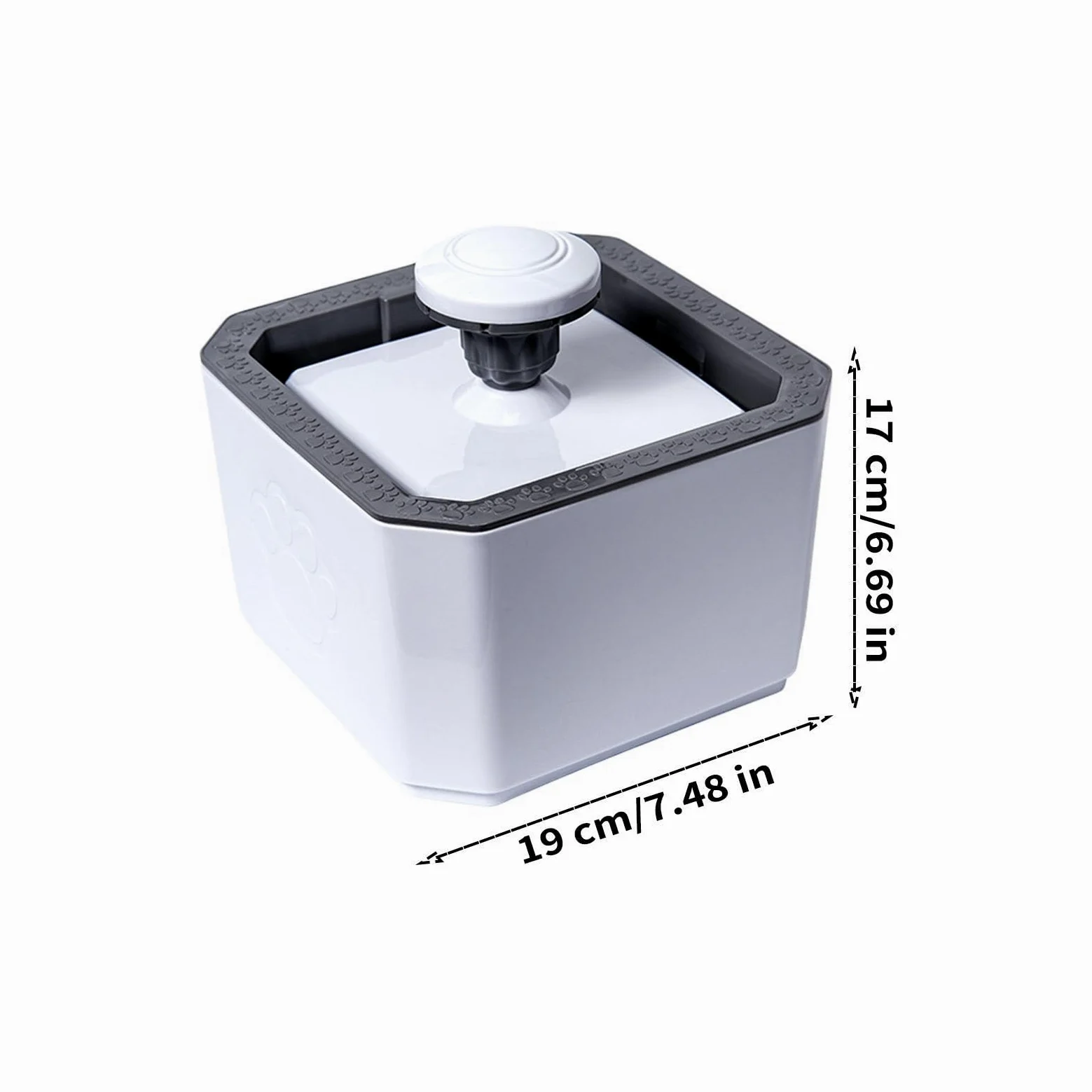 Staccabile alimentato USB astuto senza fili della fontana 2.5L del gatto con il filtro | Fontana per gatti, per appartamento, vacanze, viaggi, balcone, cuccioli, gattini