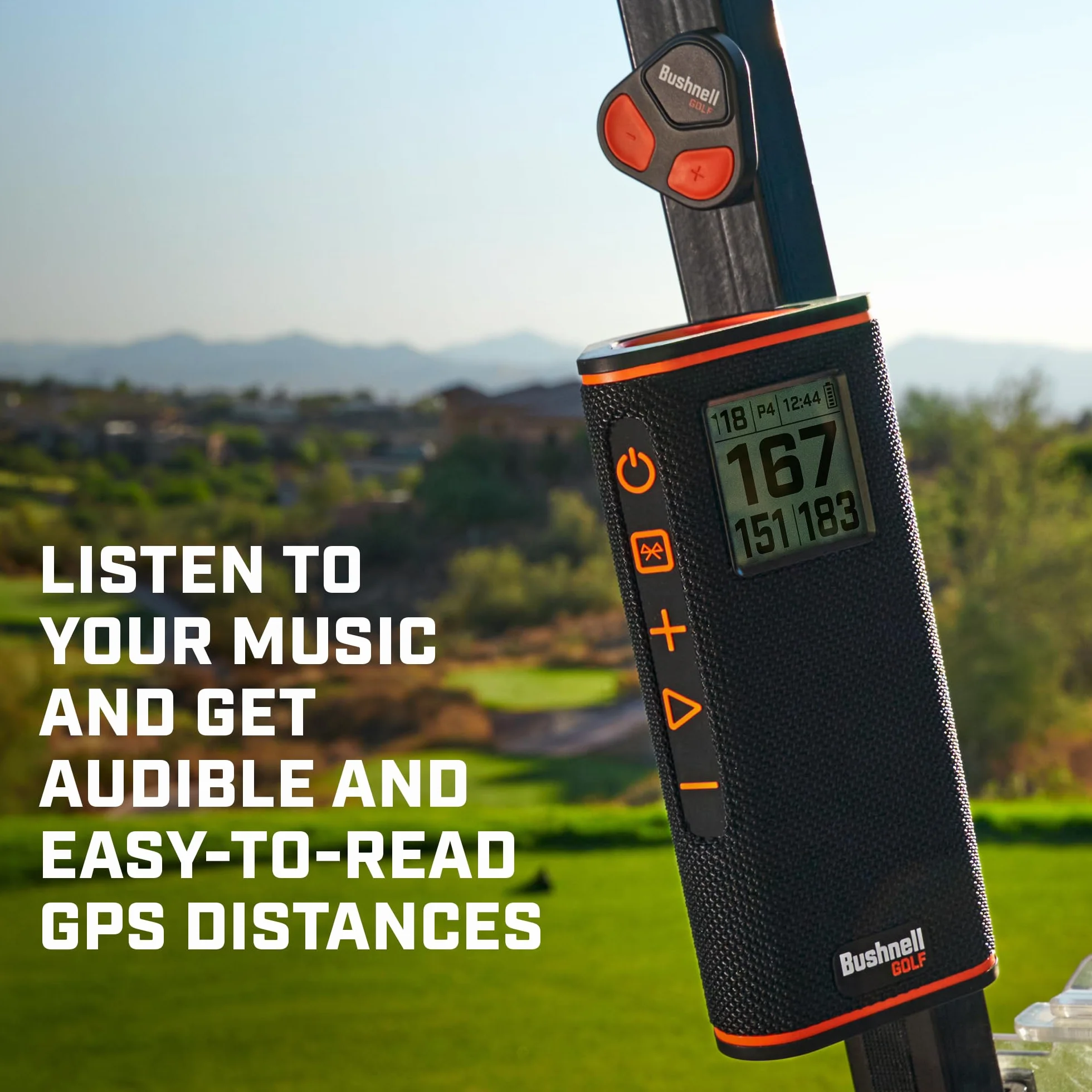 Bushnell Golf Wingman View Altoparlante da golf con distanze GPS