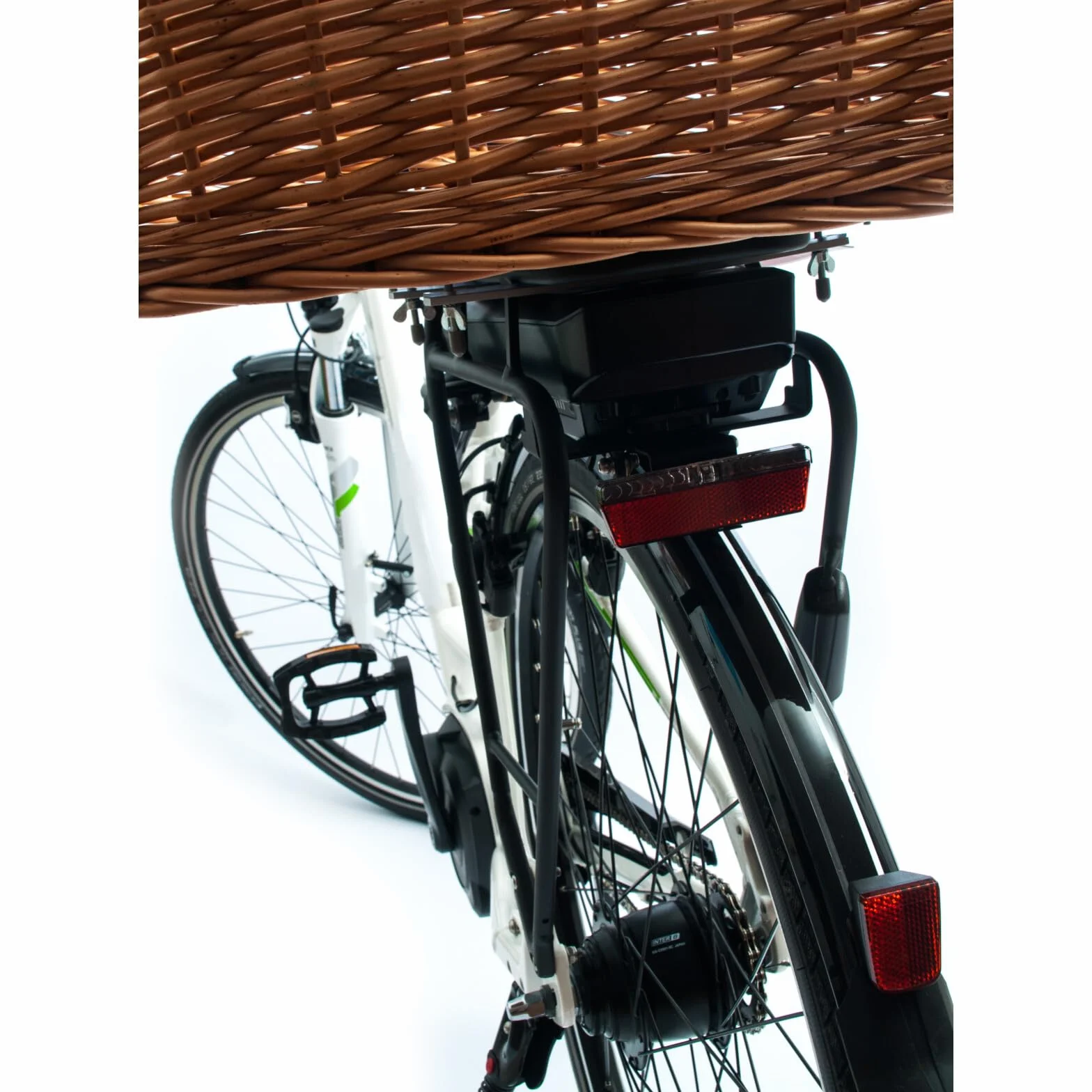 Aumüller Cestino per animali da bicicletta con supporto, lunghezza: 68 cm, montaggio portapacchi