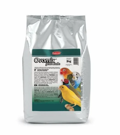 Padovan ovomix Gold Giallo pastoncino patè Morbido per canarini Uccelli granivori 3 kg