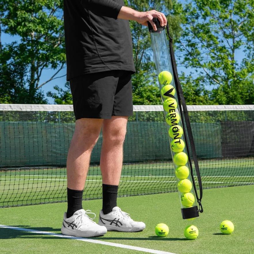 Vermont Tubo Palline Da Tennis per Allenamento - Raccogli 15 Palline Contemporaneamente | Attrezzatura Tennis