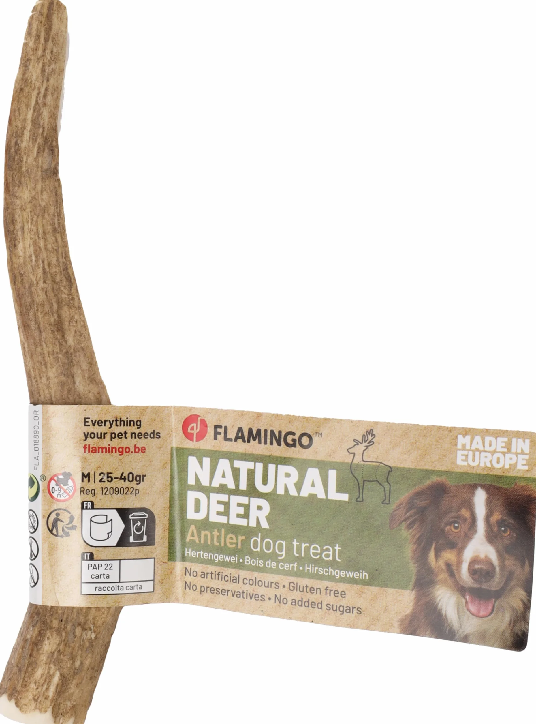 bastoncini per cani – Snack Nature Corna di Cervo Easy – Taglia M – 40g – corna segate – accesso facilitato al midollo – dall’Europa